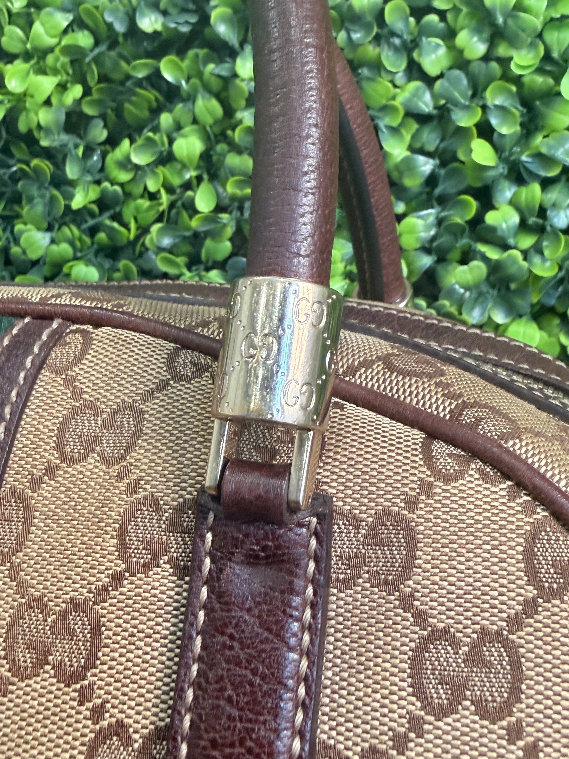 Gucci GG Canvas Dome Sherry Line Handbag