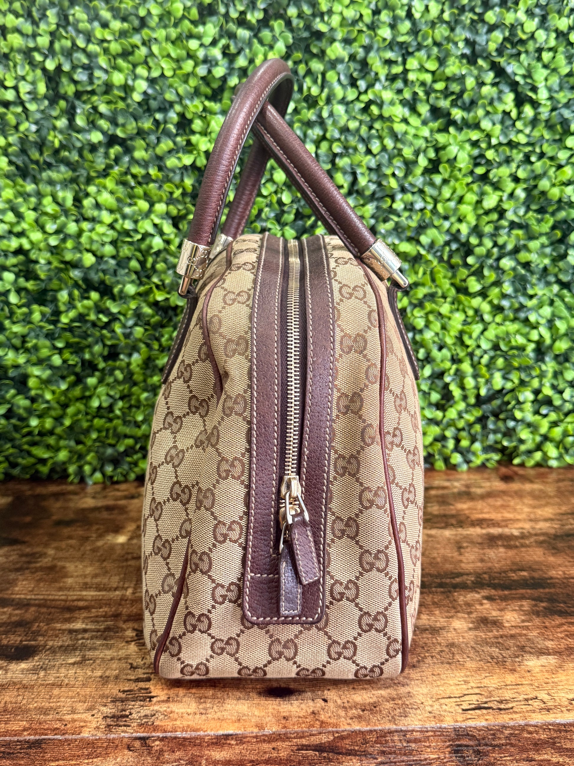 Gucci GG Canvas Dome Sherry Line Handbag