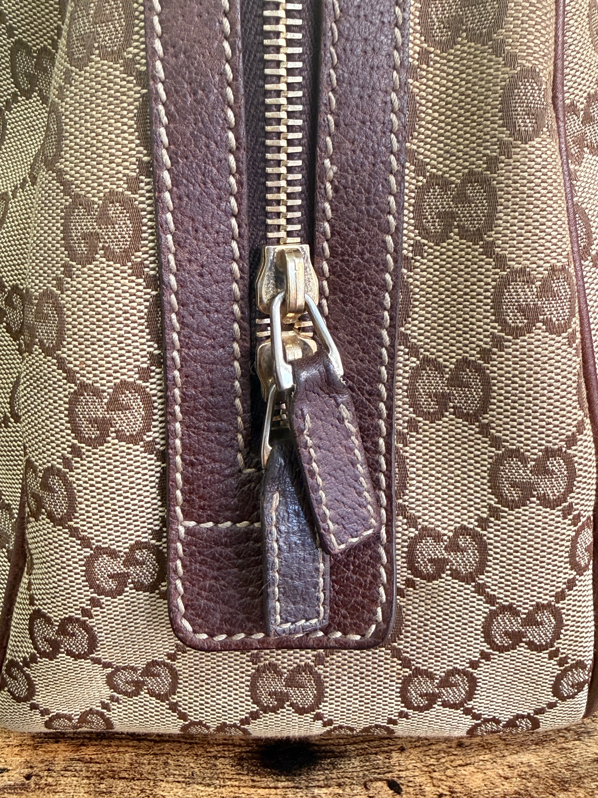 Gucci GG Canvas Dome Sherry Line Handbag