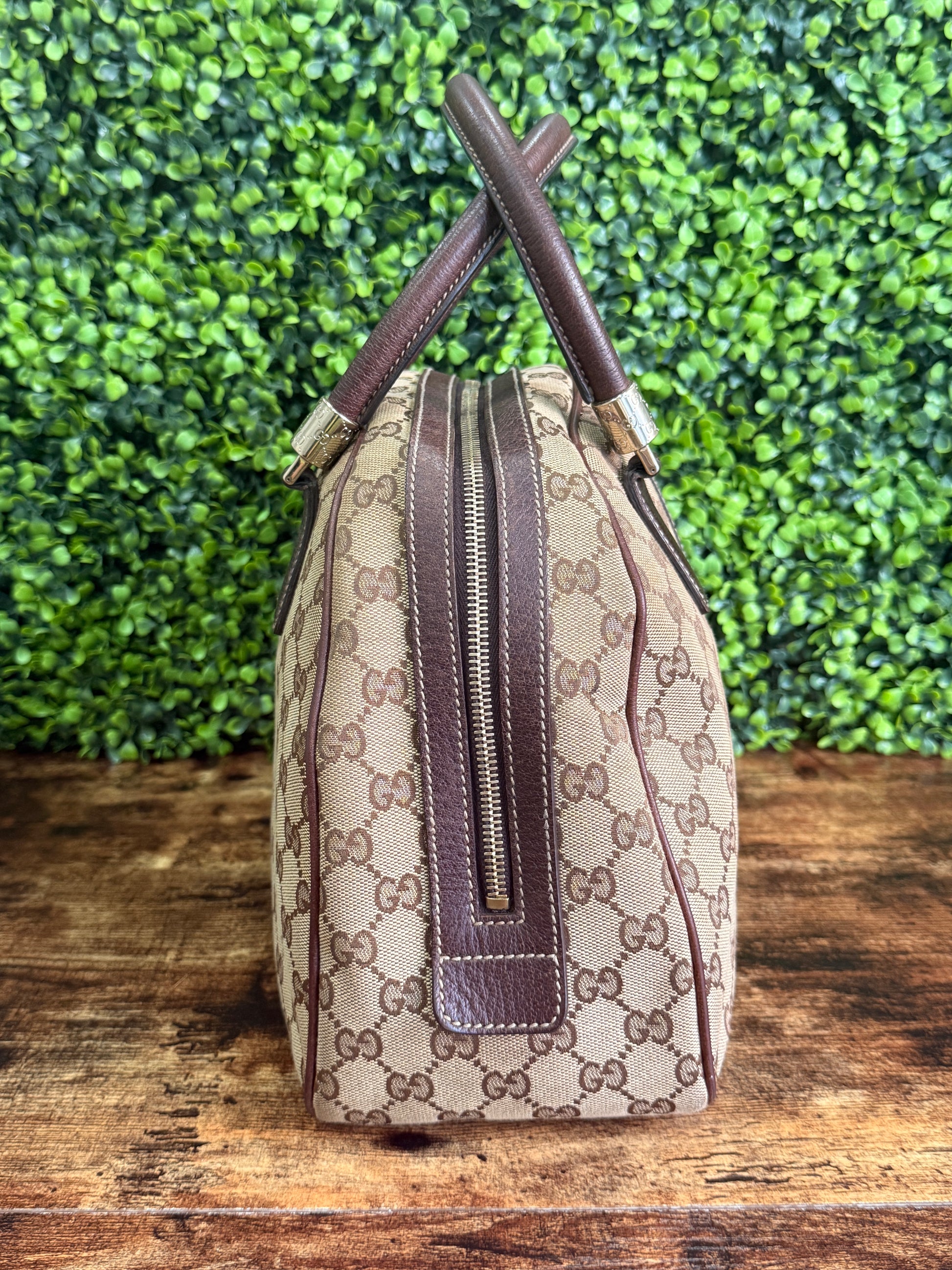 Gucci GG Canvas Dome Sherry Line Handbag