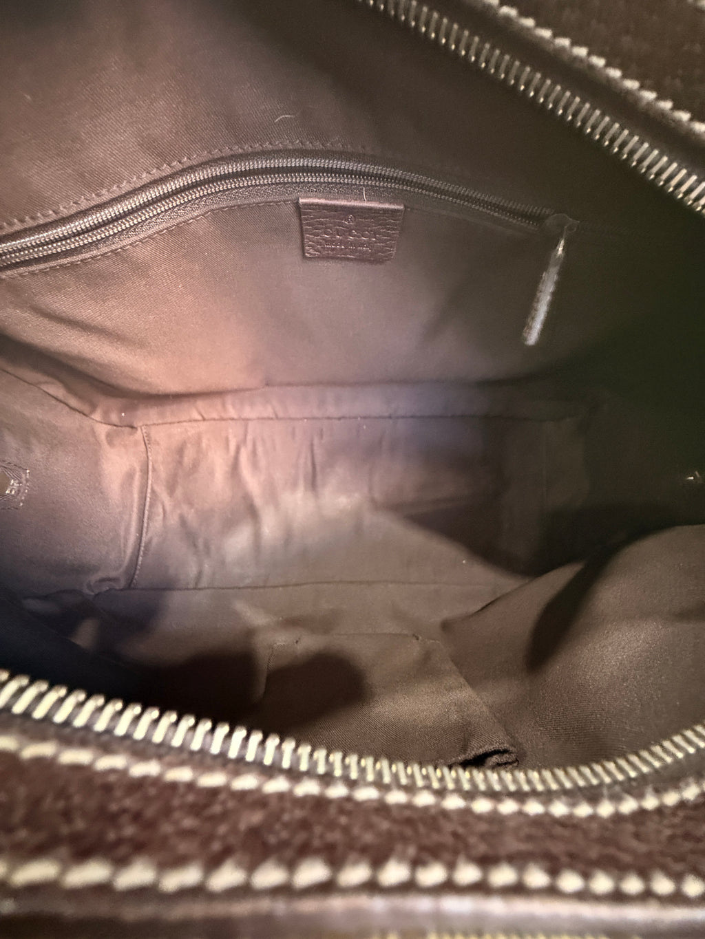 Gucci GG Canvas Dome Sherry Line Handbag