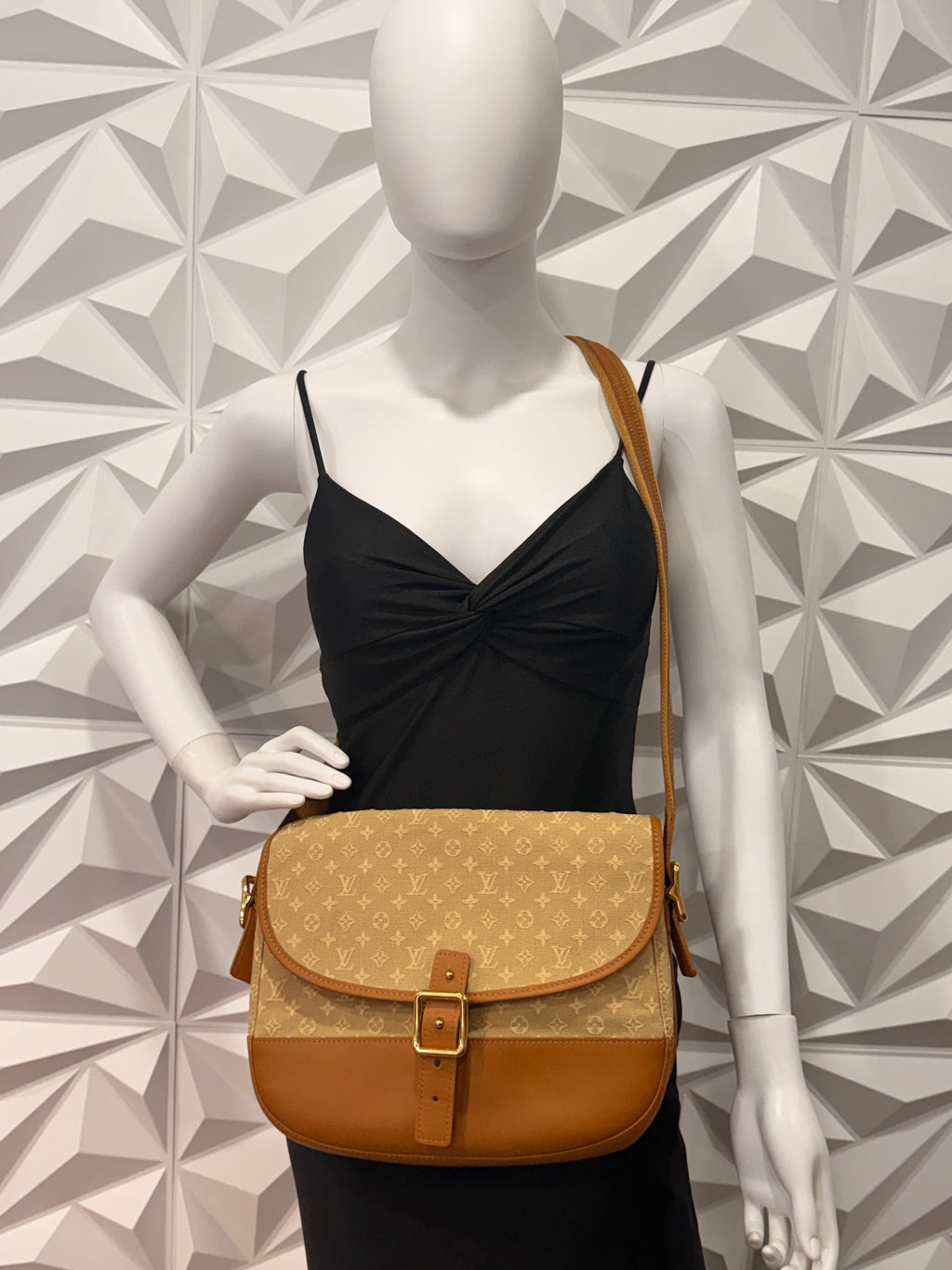 Louis Vuitton Mini Lin Marjorie Beige/Tan Shoulder Bag