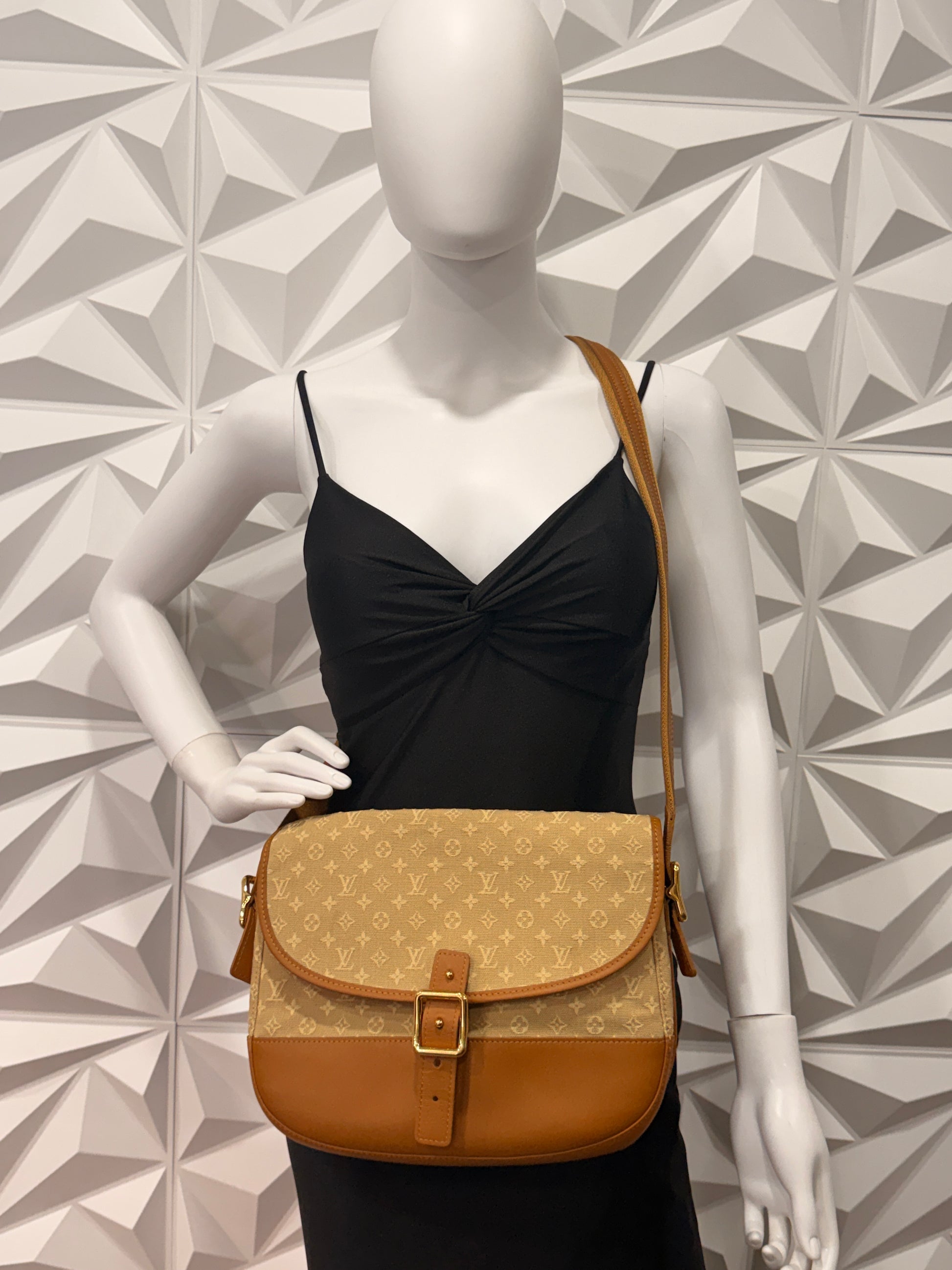 Louis Vuitton Mini Lin Marjorie Beige/Tan Shoulder Bag