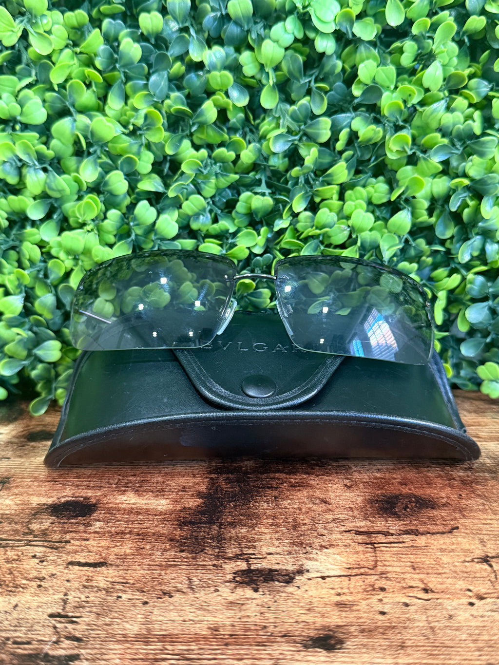 Bvlgari Black Rectangle Sunglasses 66*15