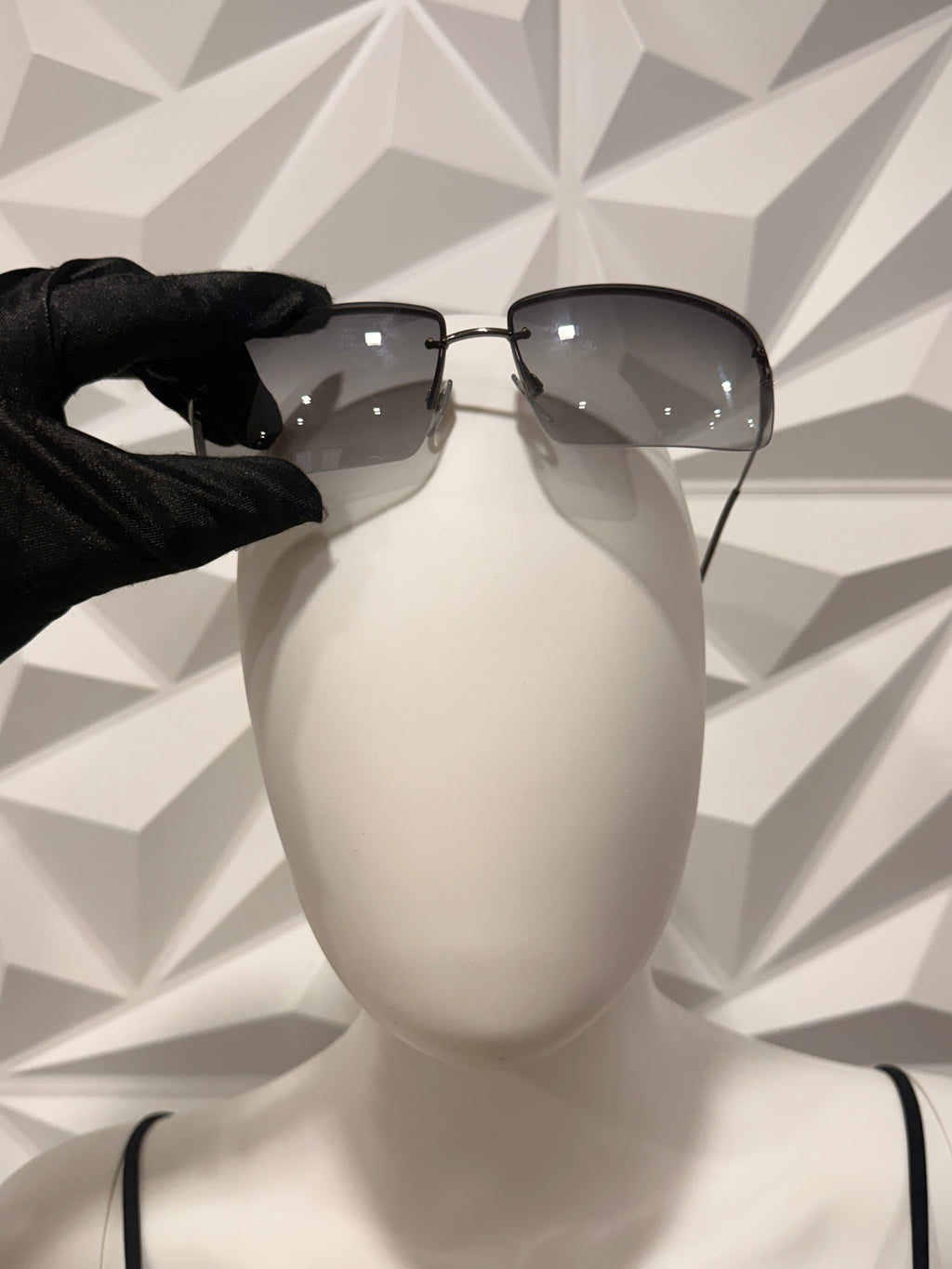 Bvlgari Black Rectangle Sunglasses 66*15