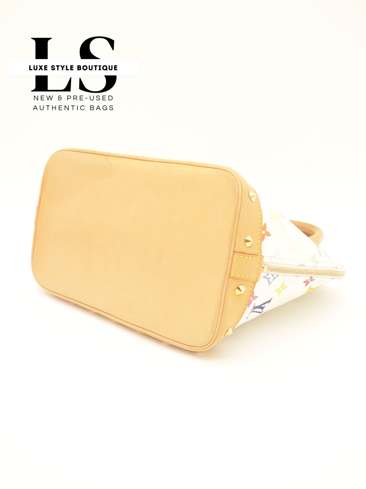 Louis Vuitton x Takashi Murakami Alma PM Multicolor White