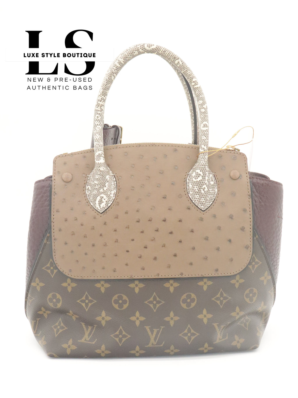 Louis Vuitton Ostrich & Python Majestuex MM