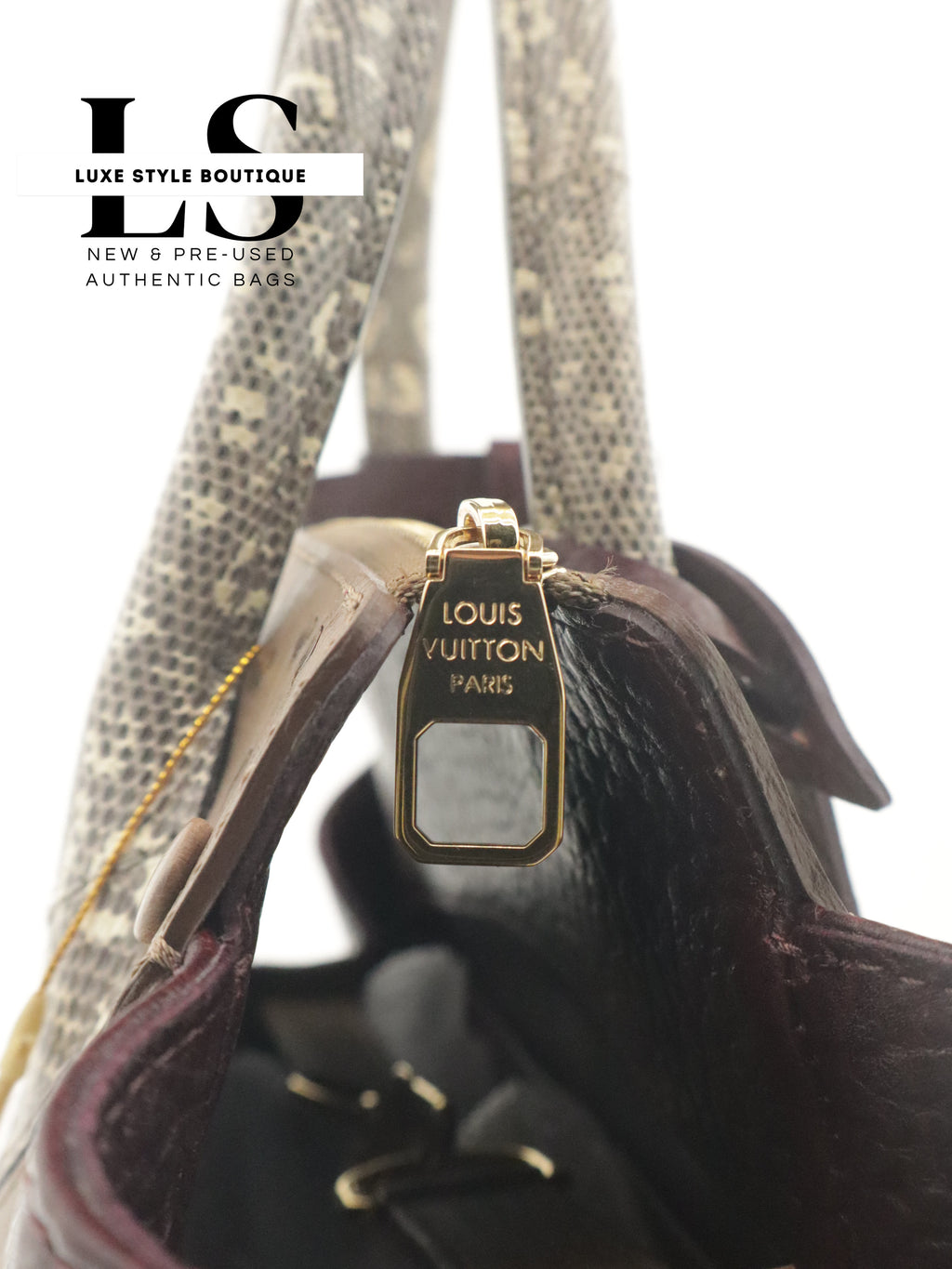 Louis Vuitton Ostrich & Python Majestuex MM