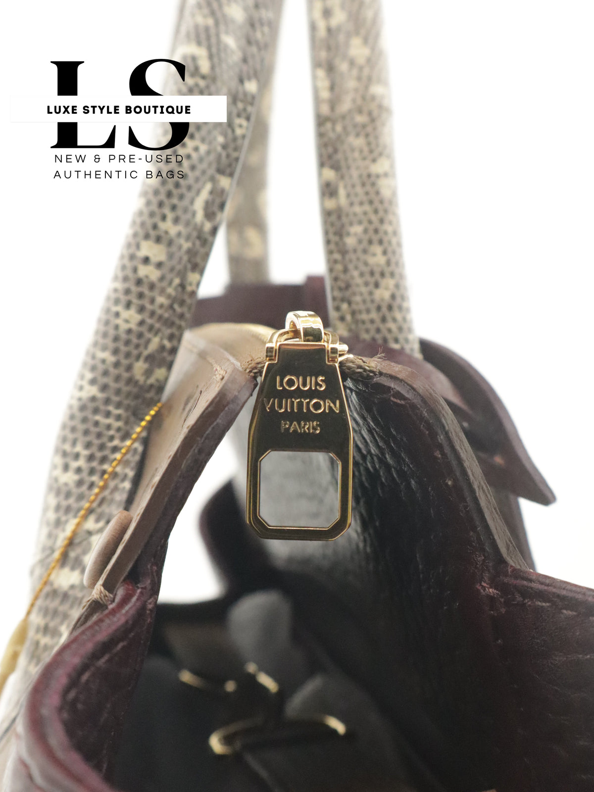 Louis Vuitton Ostrich & Python Majestuex MM