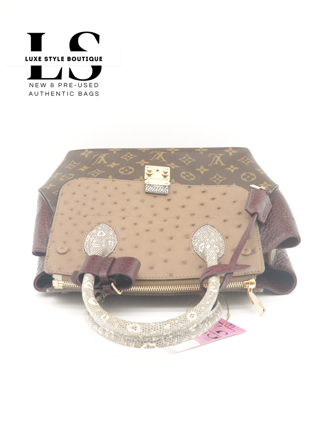 Louis Vuitton Ostrich & Python Majestuex MM