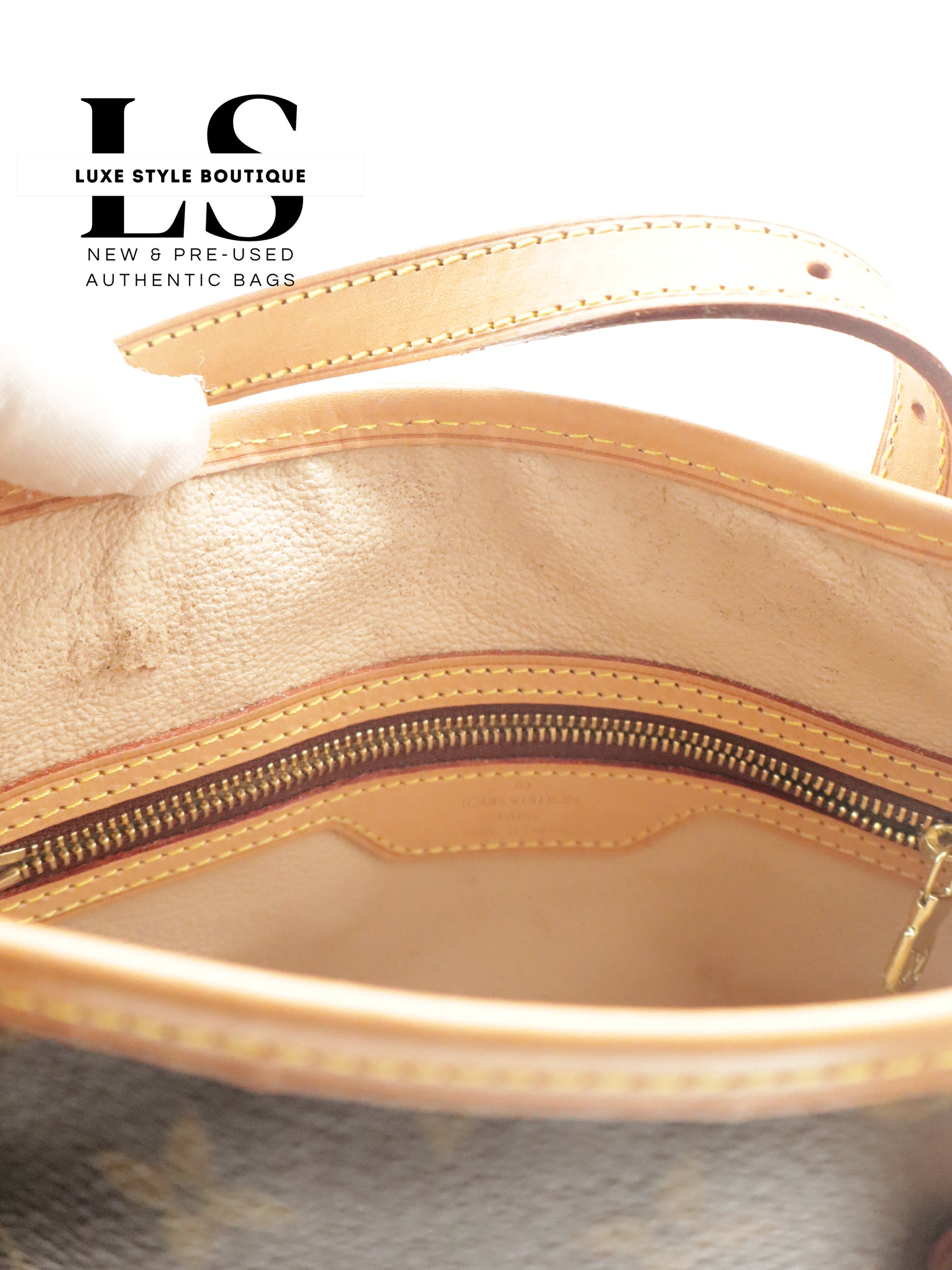 Louis Vuitton Monogram Petit Bucket PM w/Pouch