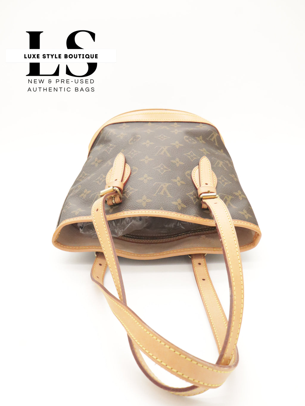 Louis Vuitton Monogram Petit Bucket PM w/Pouch