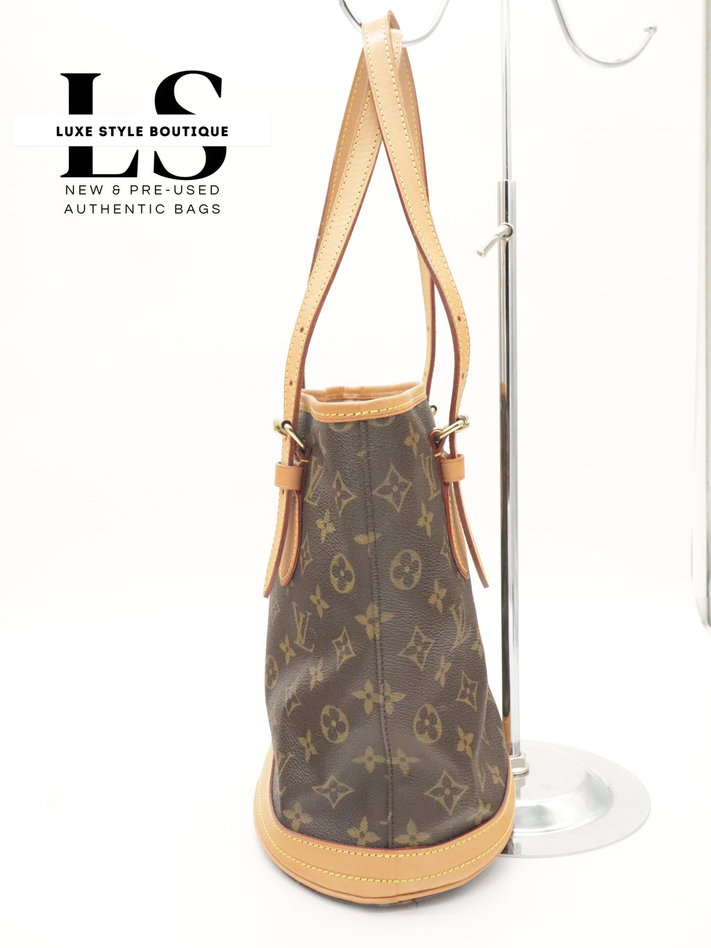 Louis Vuitton Monogram Petit Bucket PM w/Pouch