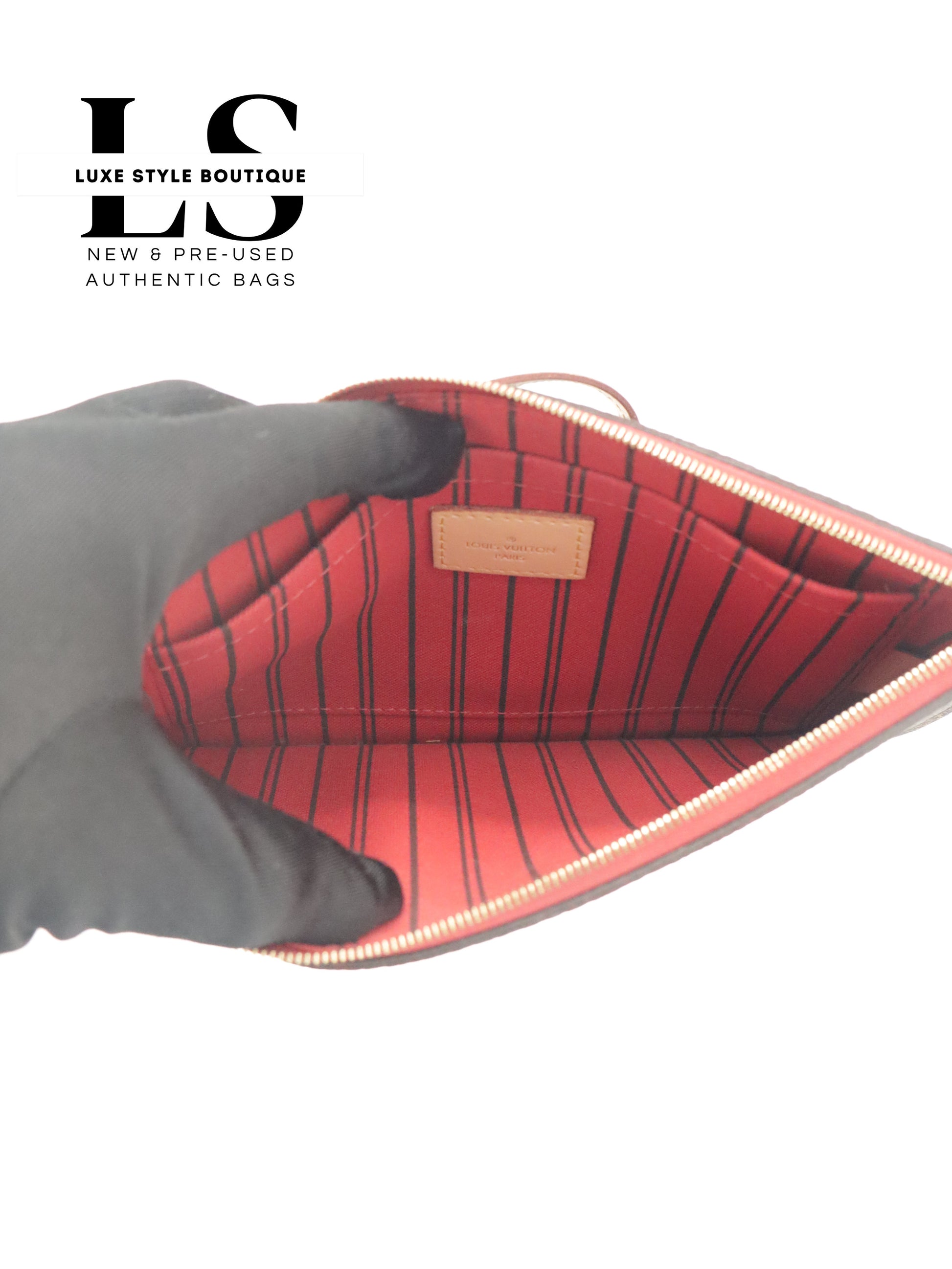 Louis Vuitton Monogram Red Pouch