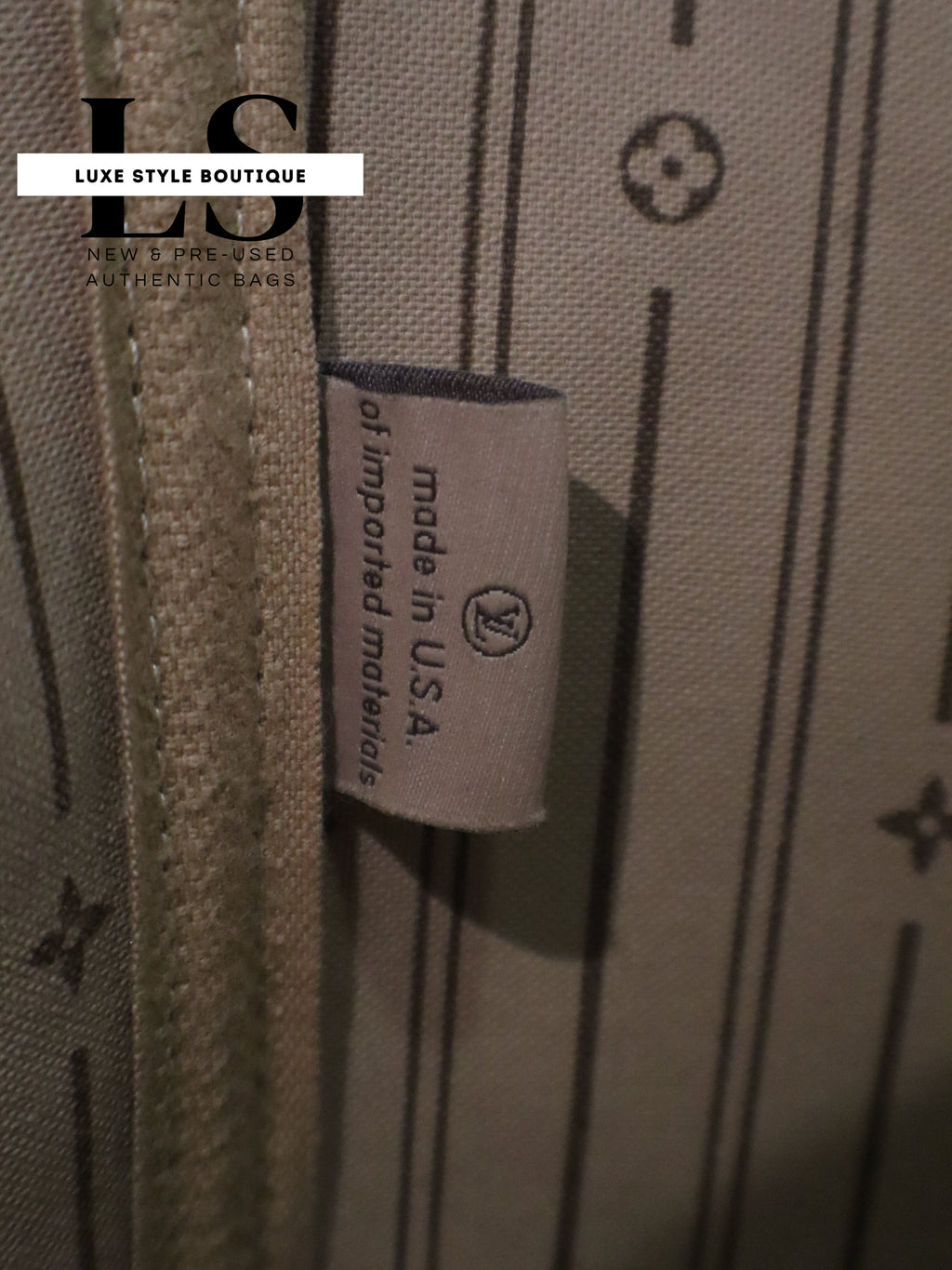 Louis Vuitton Neverfull Monogram Beige