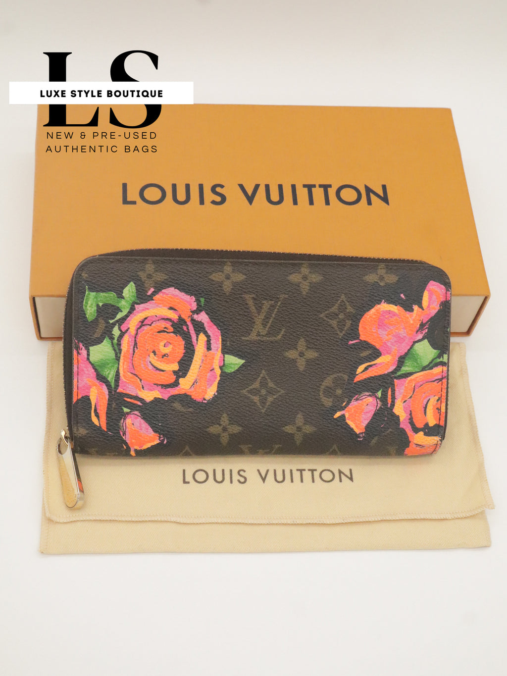 Louis Vuitton Rose Zippy Wallet Monogram