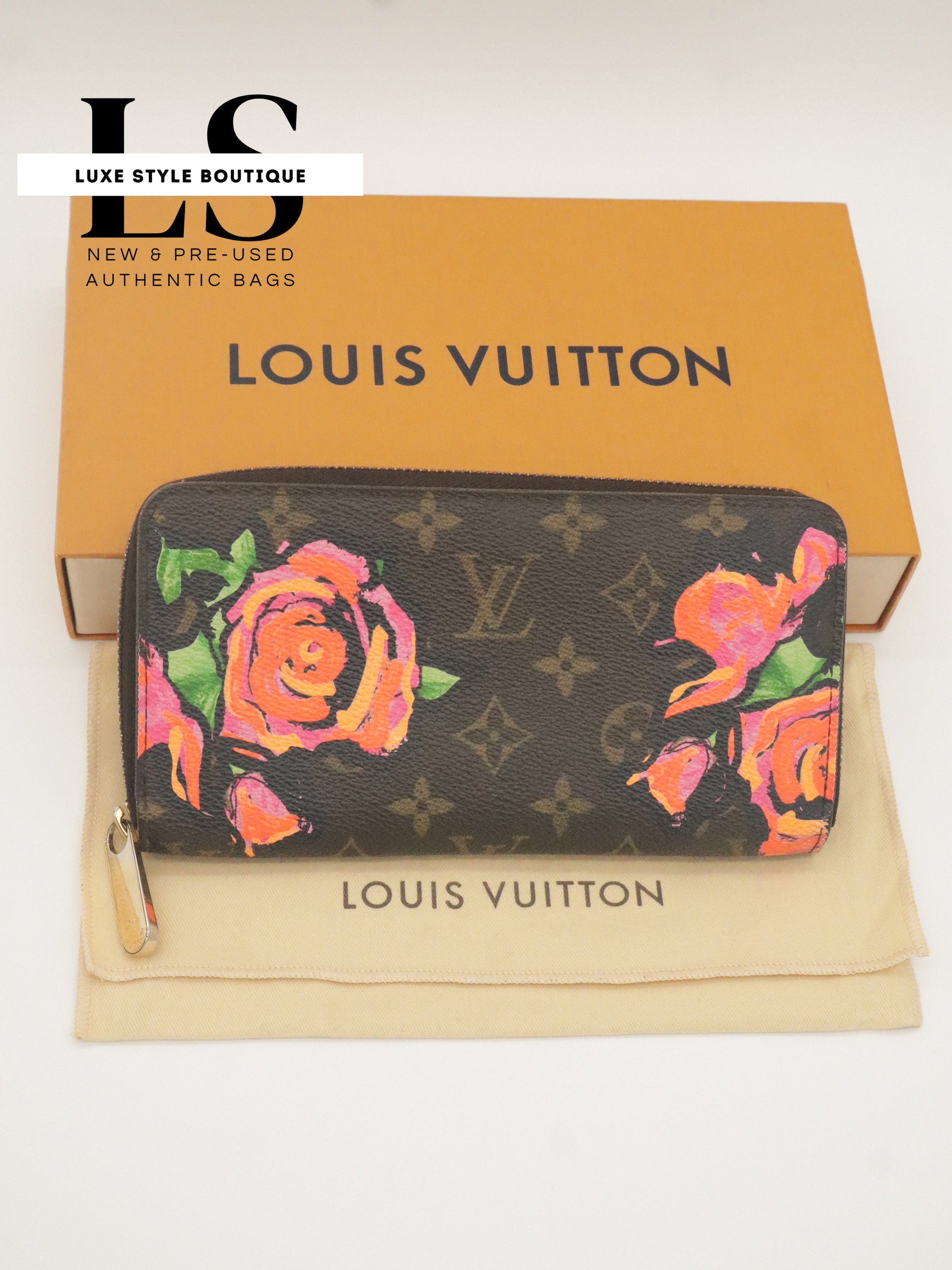 Louis Vuitton Rose Zippy Wallet Monogram