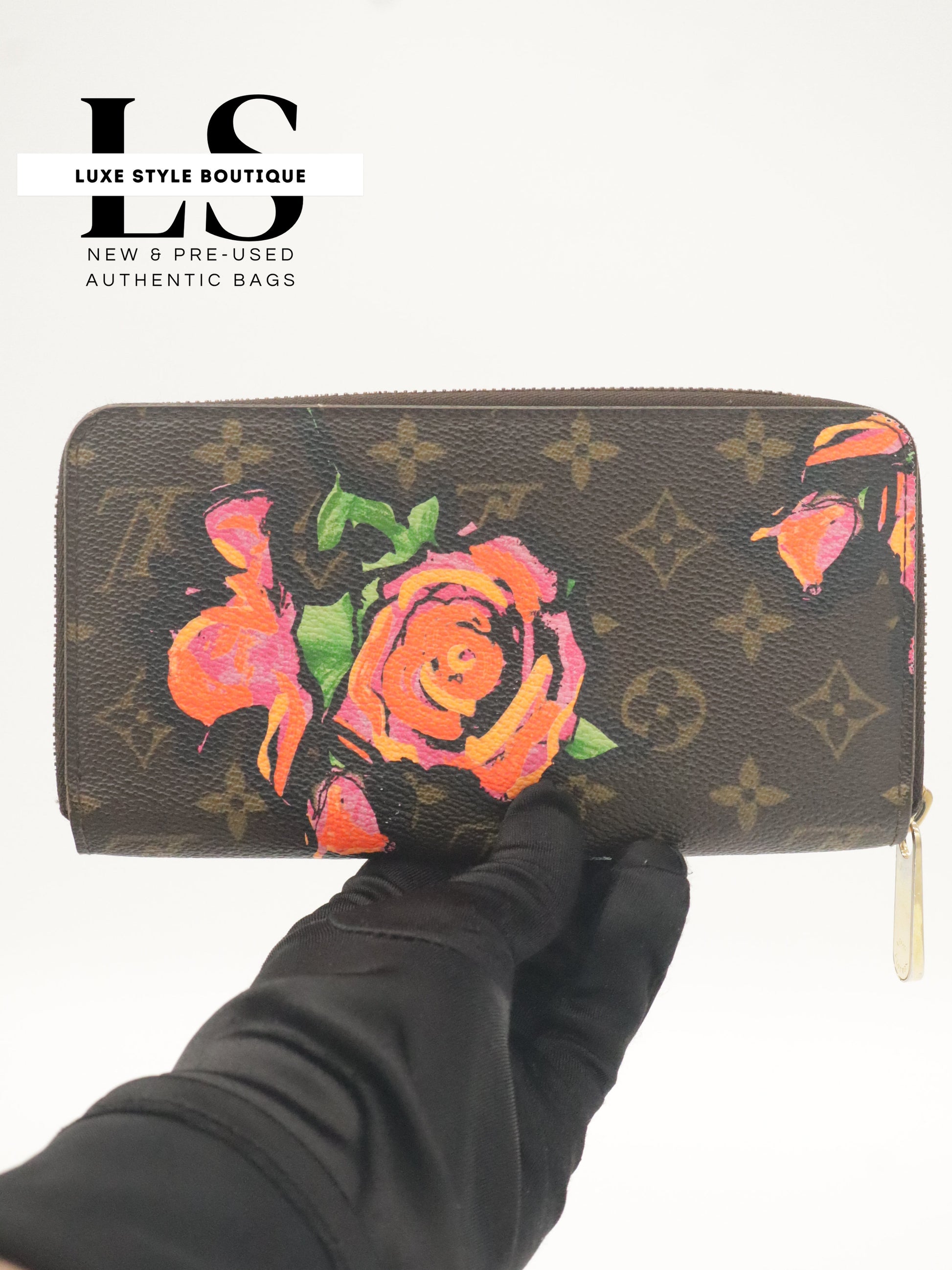 Louis Vuitton Rose Zippy Wallet Monogram