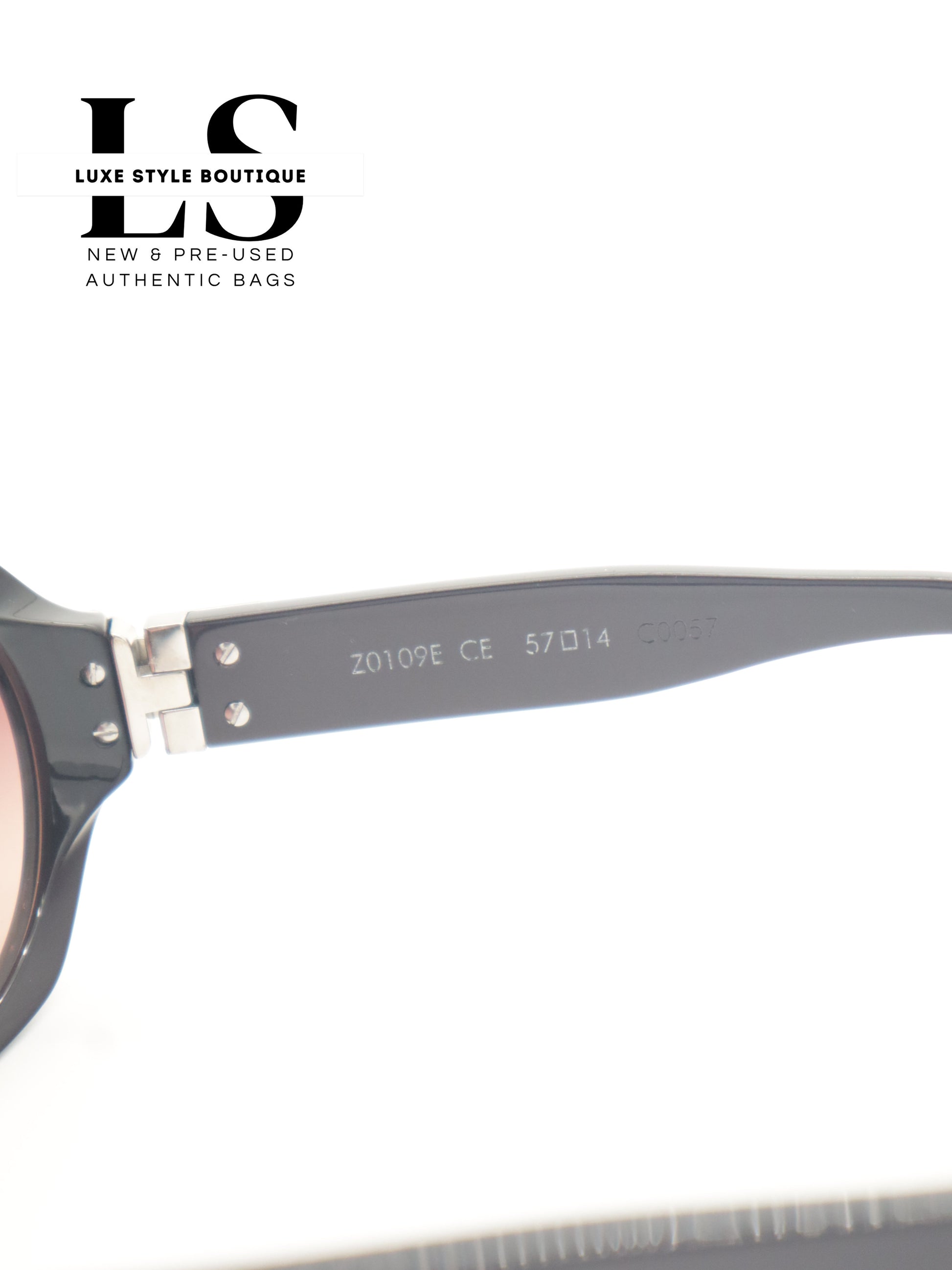 Louis Vuitton Black/Pink Oval Sunglasses Z0109E 57*14