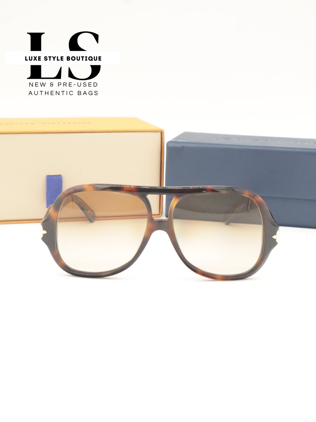 Louis Vuitton Tortoise Sunglasses Z3554W
