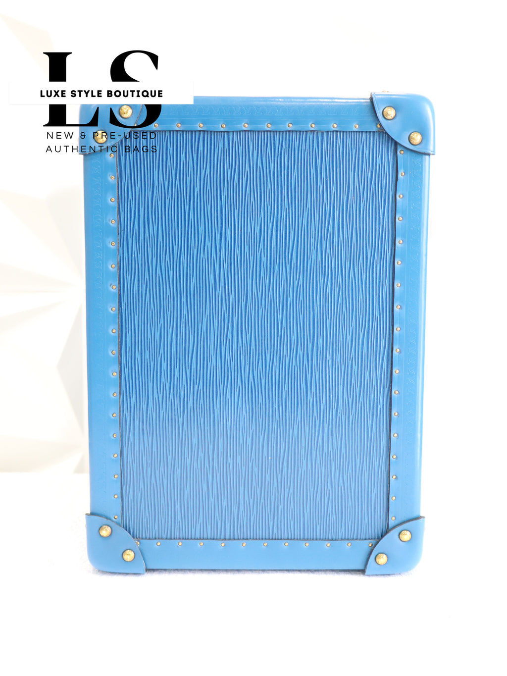 Louis Vuitton Vintage Nice Vanity Case/Trunk Blue Epi