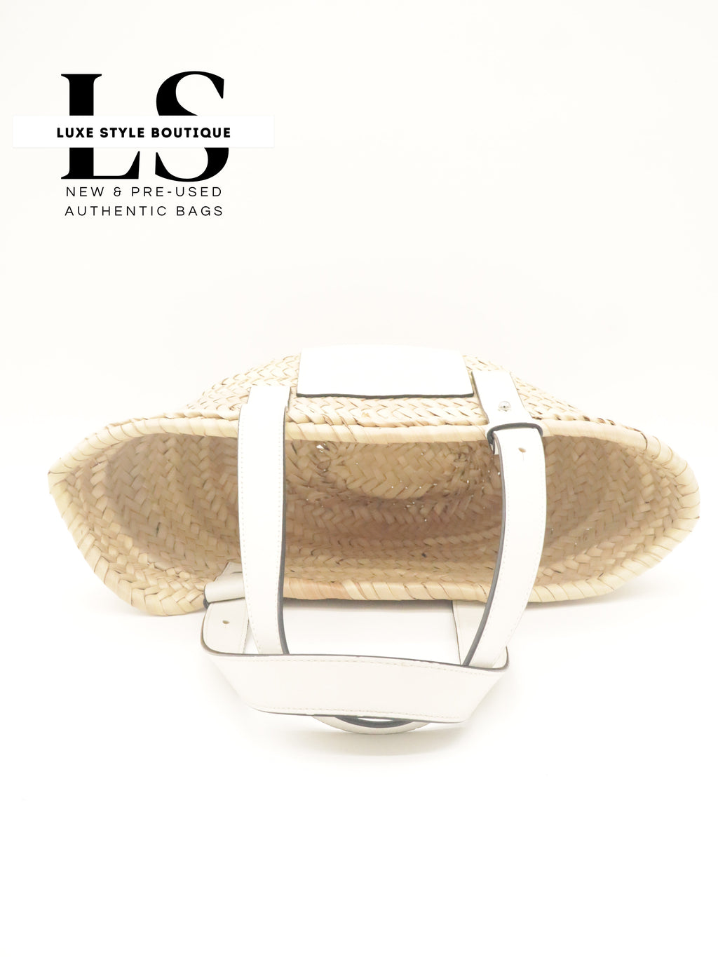 Loewe Raffia Small Basket Bag