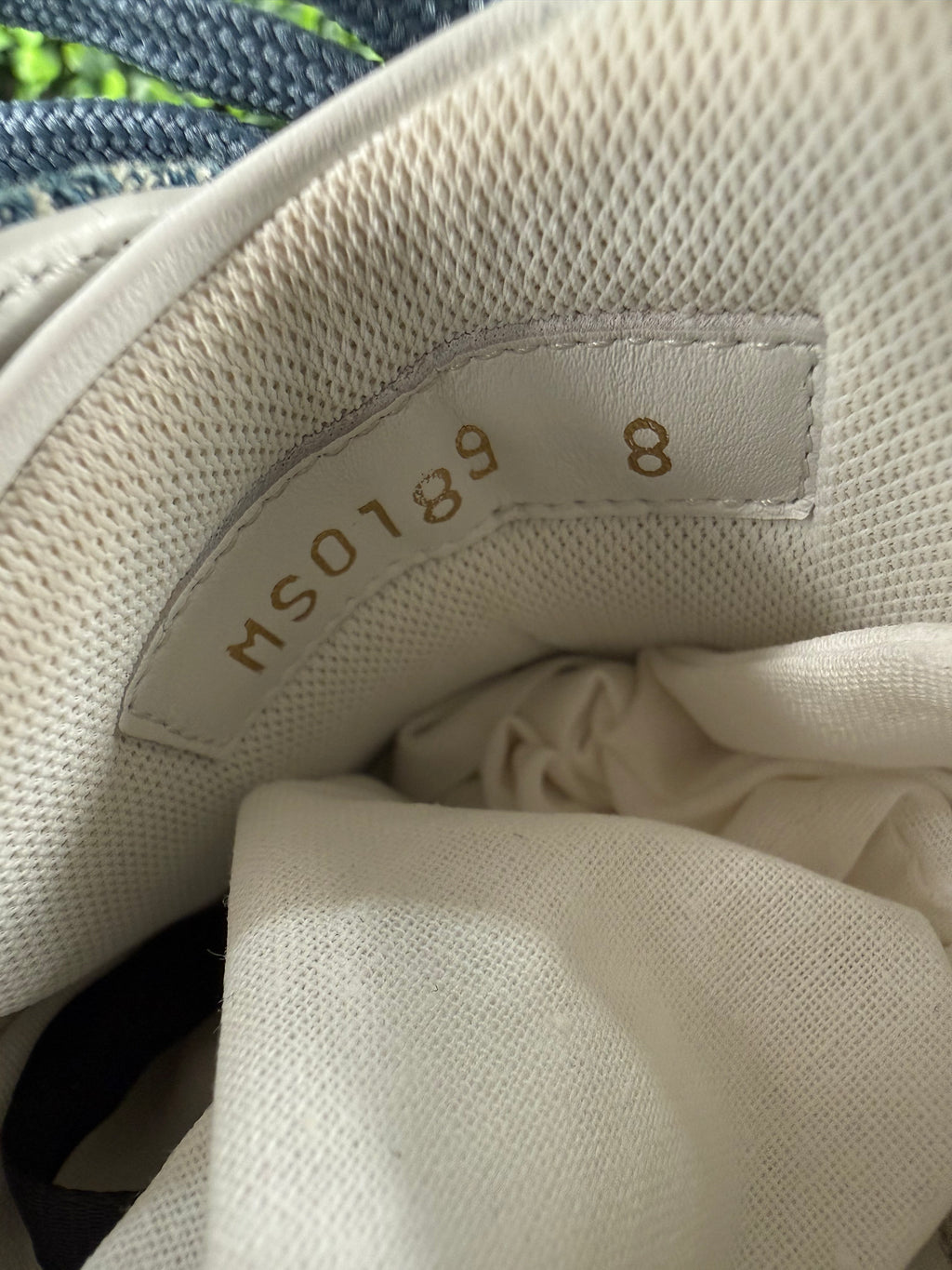 Louis Vuitton Luxembourg Blue Denim Sneakers Size 8