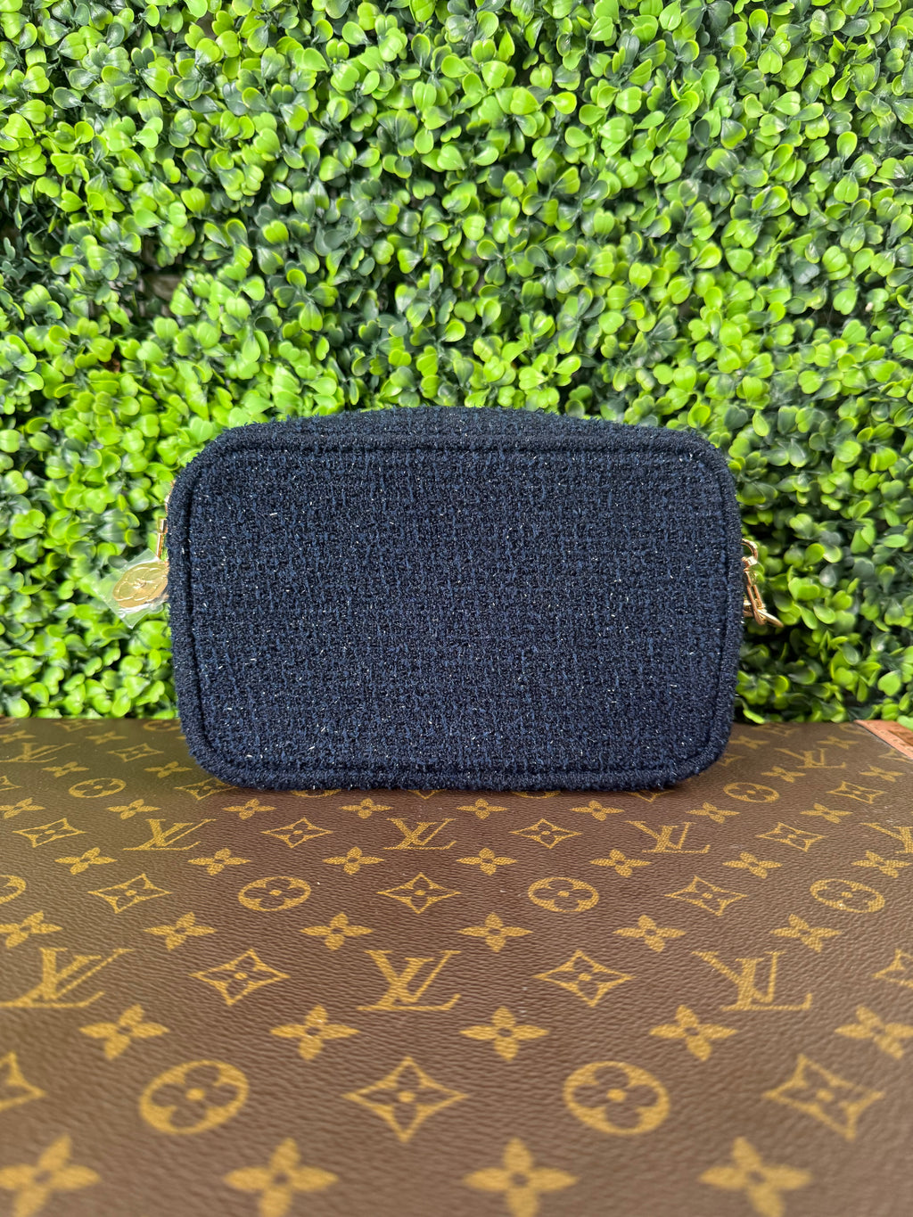 Chanel Makeup Bag Navy Blue