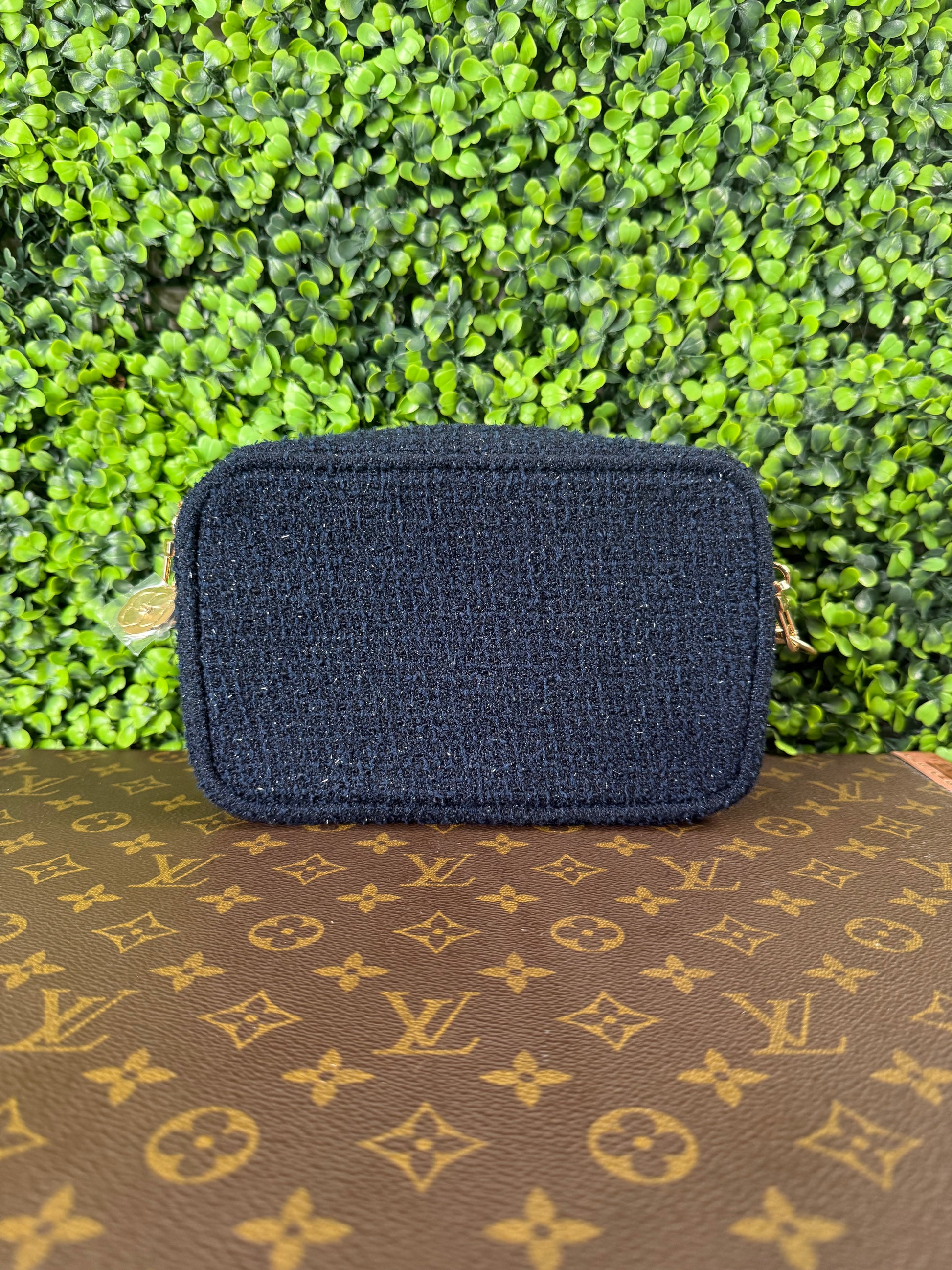 Chanel Makeup Bag Navy Blue