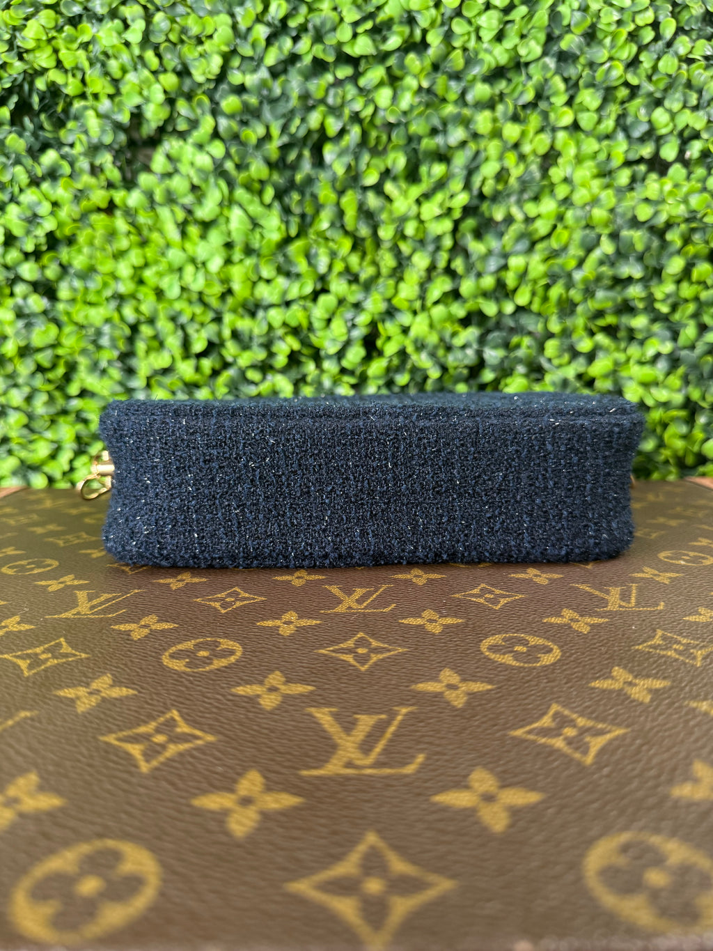 Chanel Makeup Bag Navy Blue