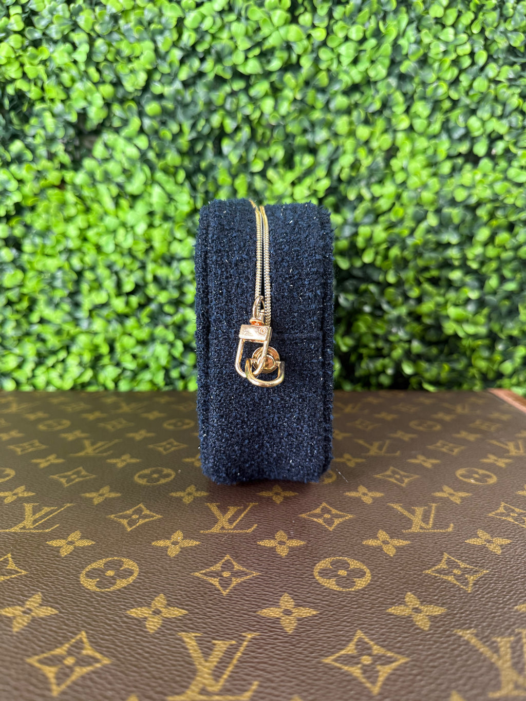 Chanel Makeup Bag Navy Blue