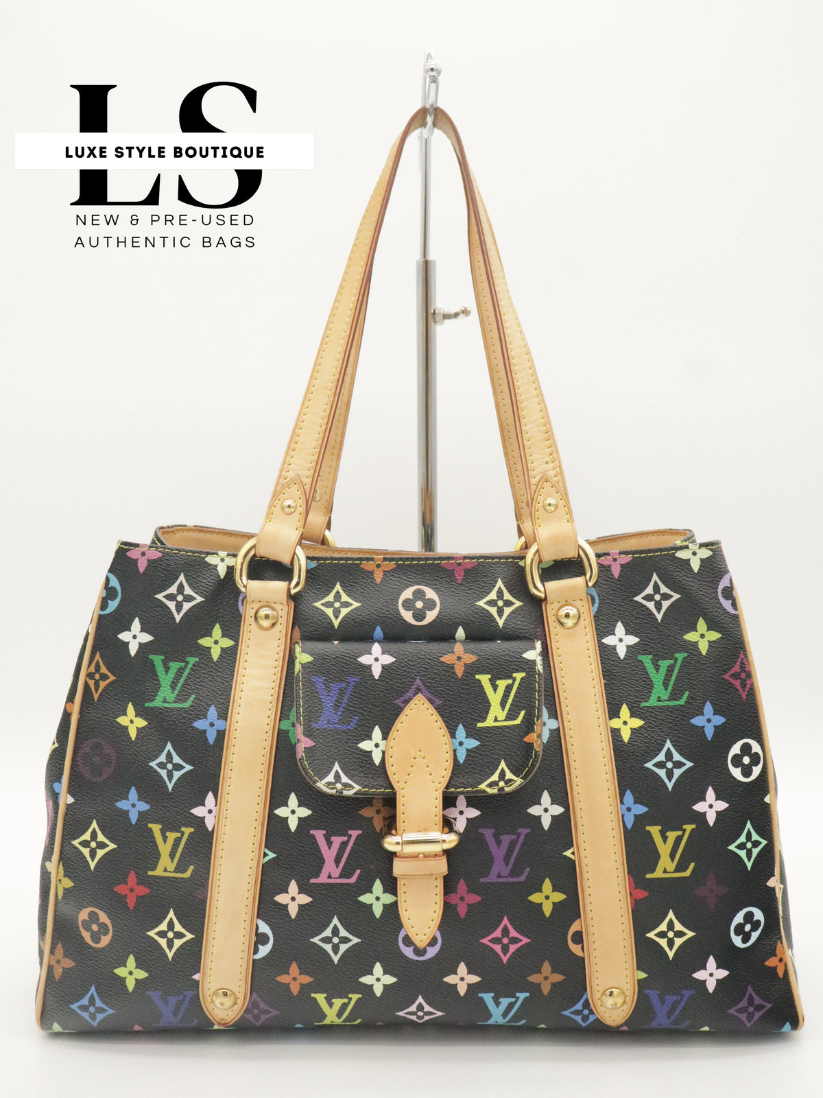 Louis Vuitton Aurelia MM Monogram Multicolor Black