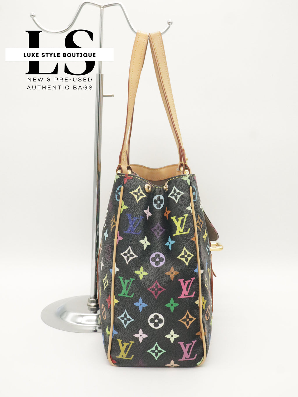 Louis Vuitton Aurelia MM Monogram Multicolor Black