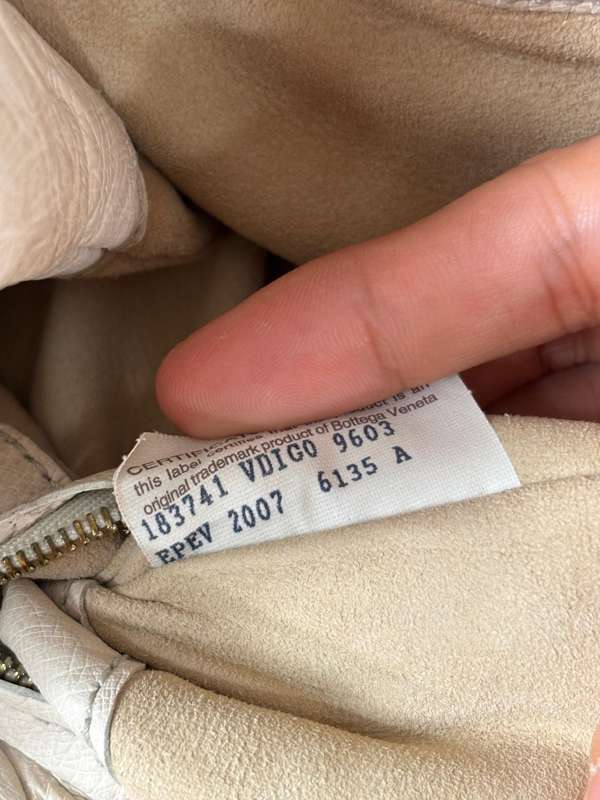 Bottega Veneta Beige Ostrich Bag