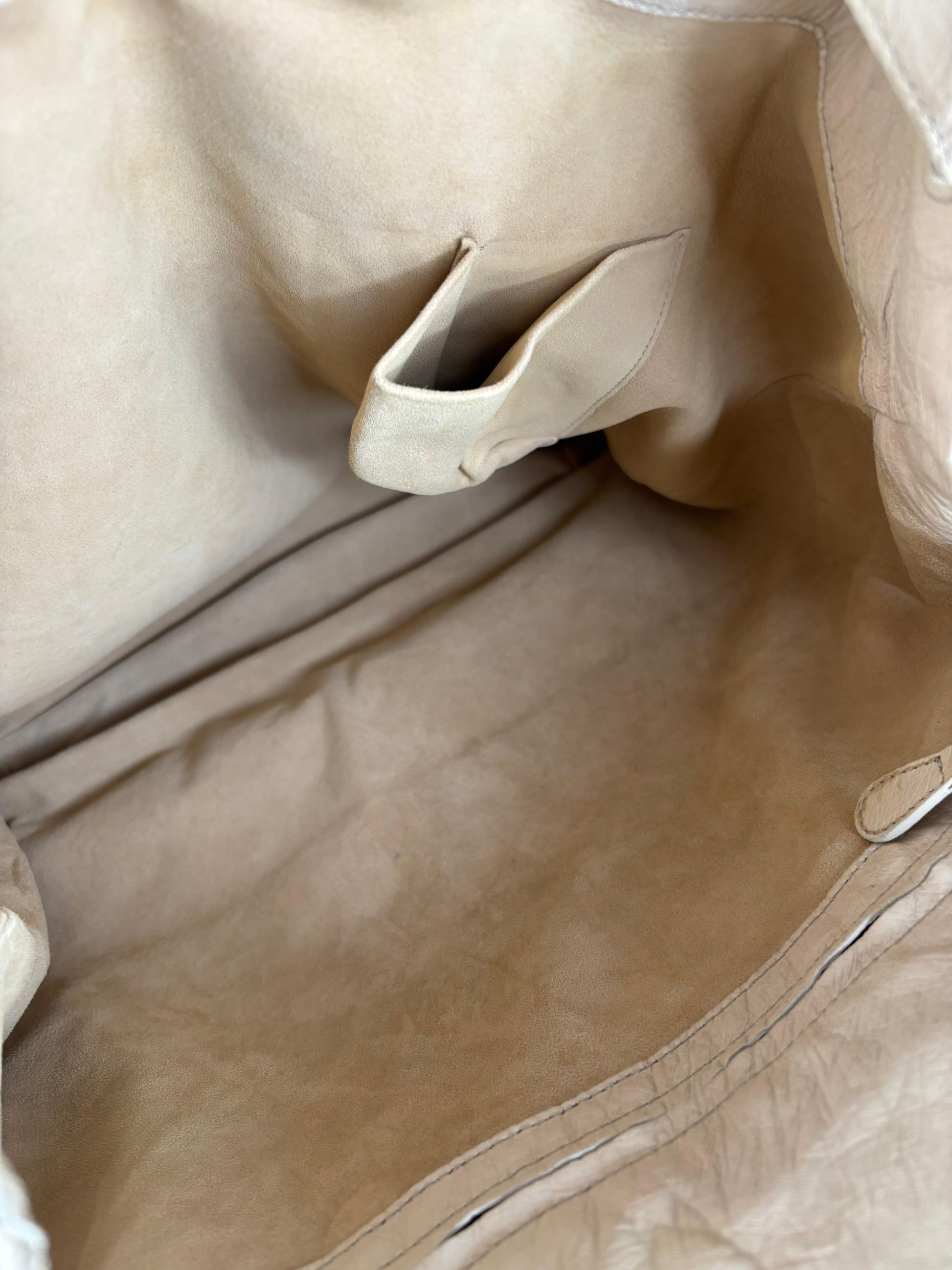 Bottega Veneta Beige Ostrich Bag