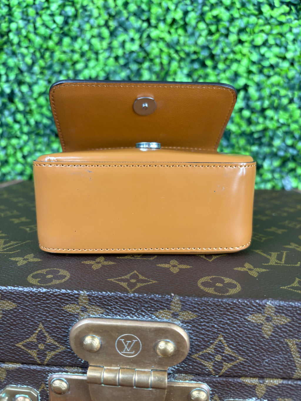 Fendi Nano F Leather Clutch Bag