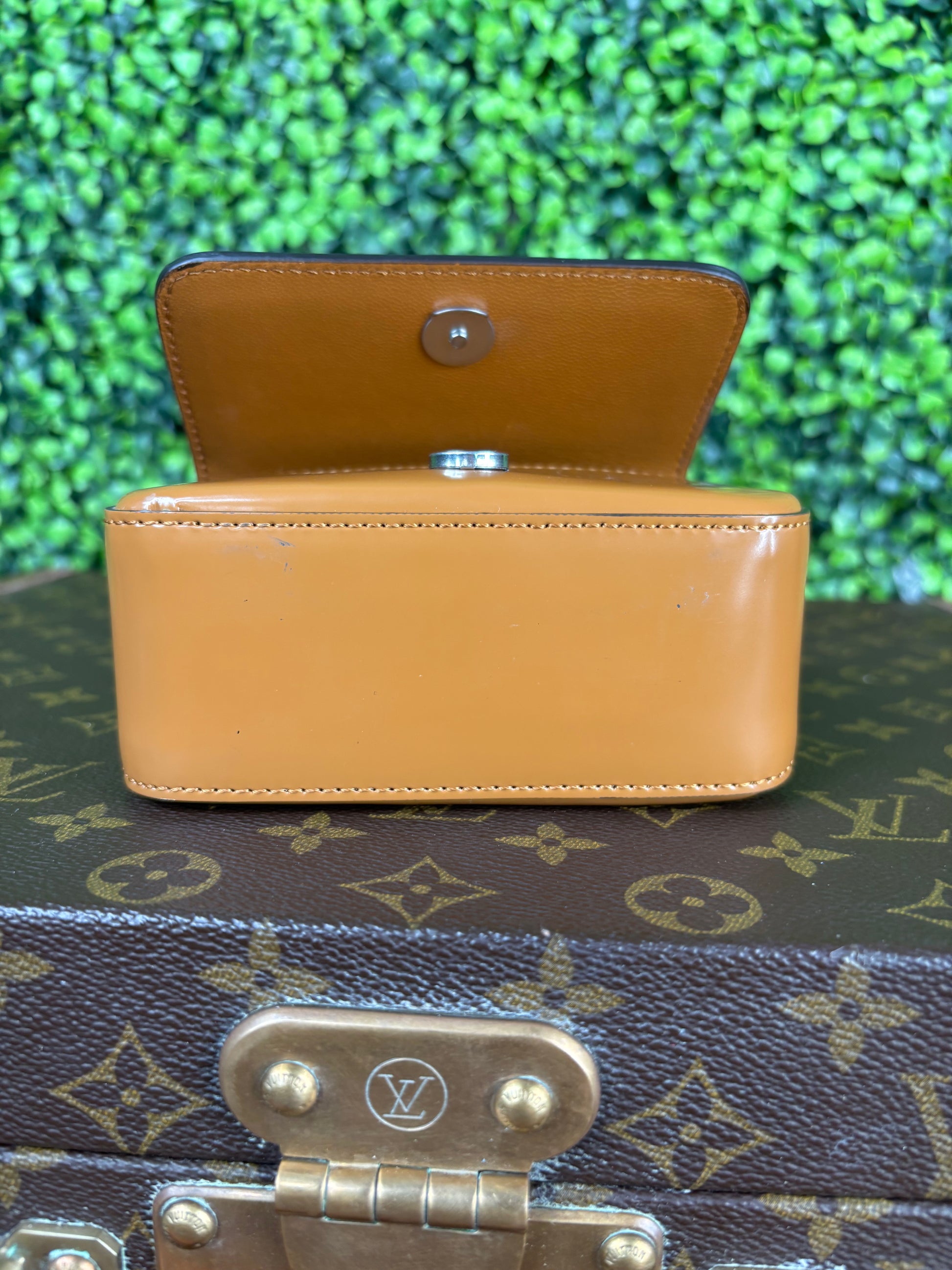 Fendi Nano F Leather Clutch Bag