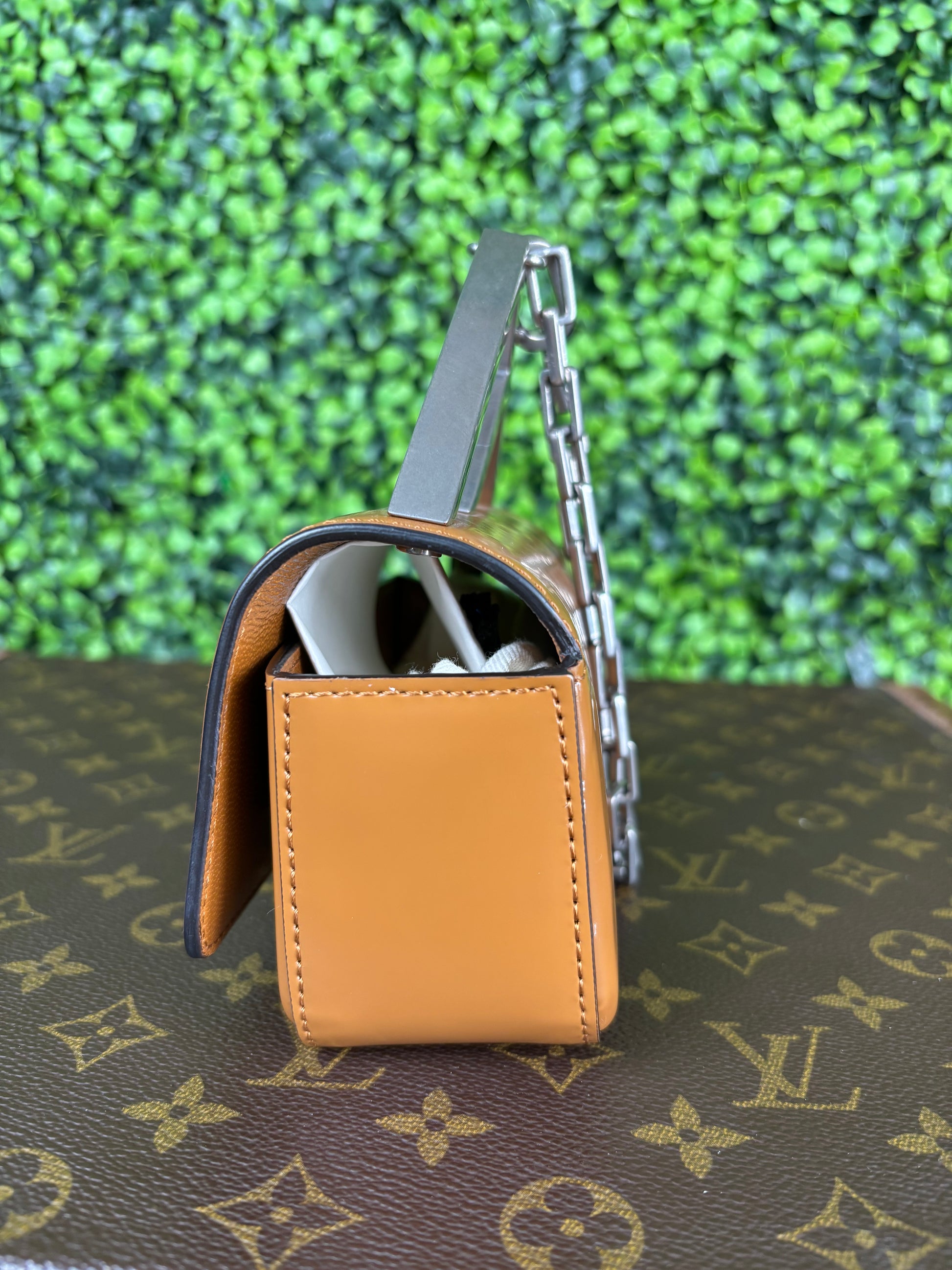 Fendi Nano F Leather Clutch Bag