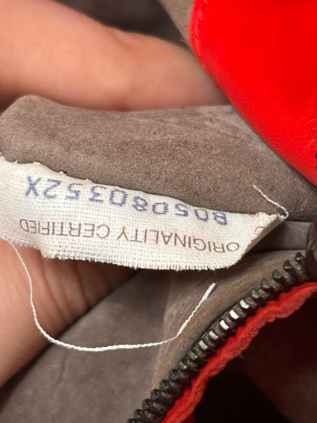 Bottega Veneta Red Leather Intrecciato Bag