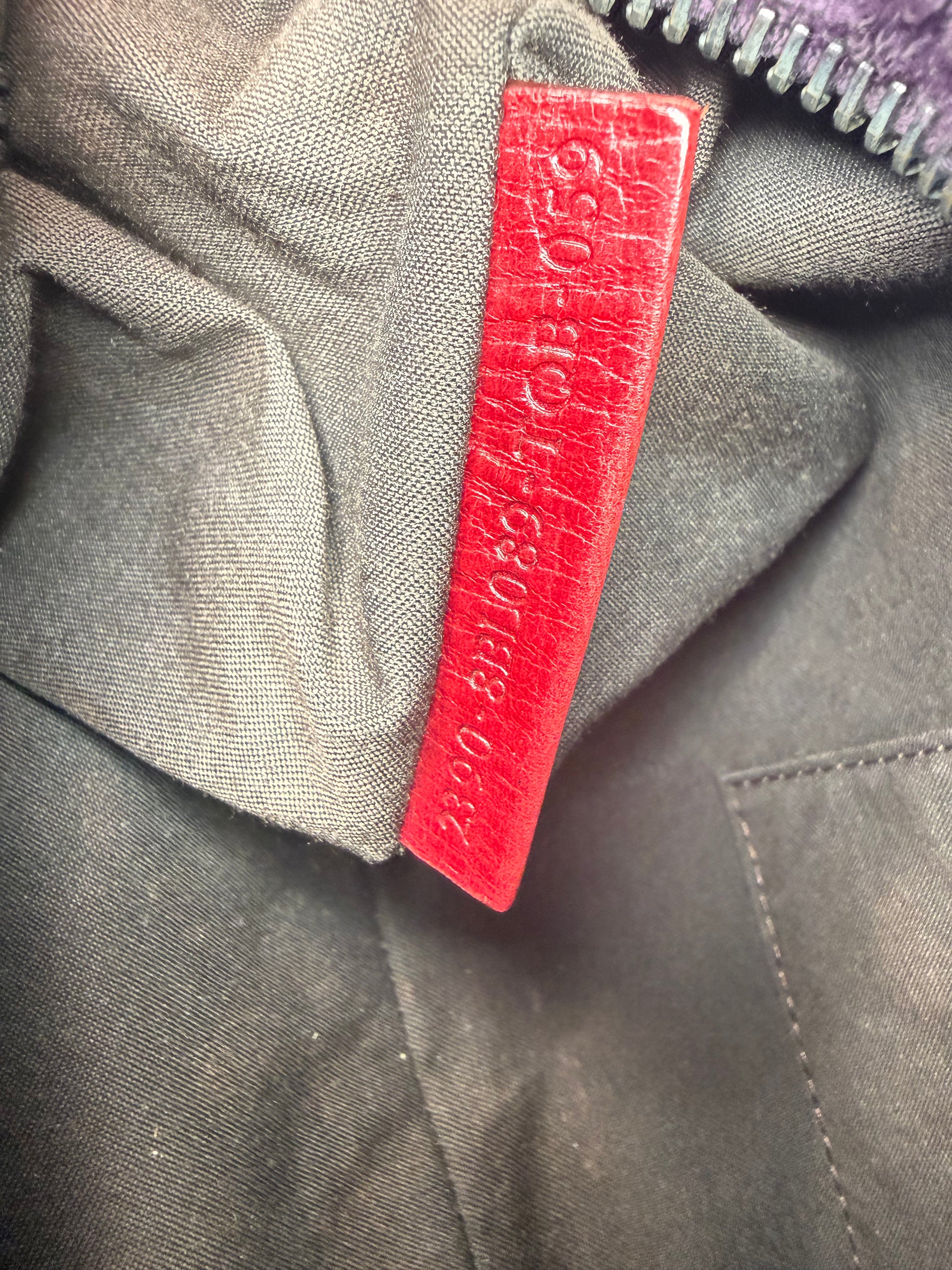 Fendi Red Zucchino Leather Satchel Bag