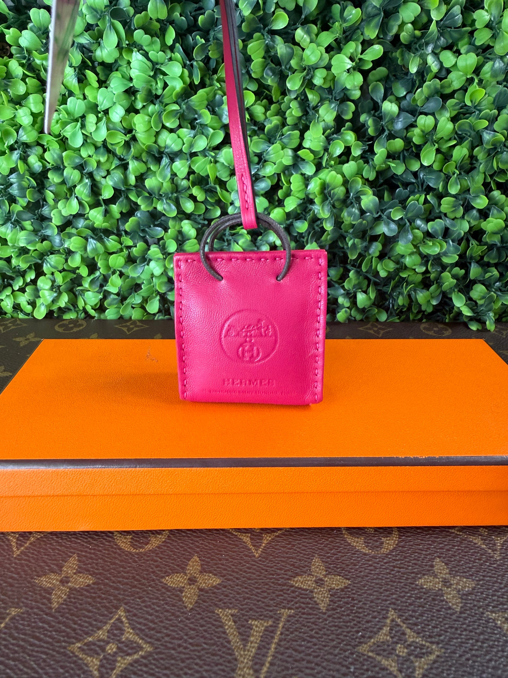 Hermes Rose Bag Charm