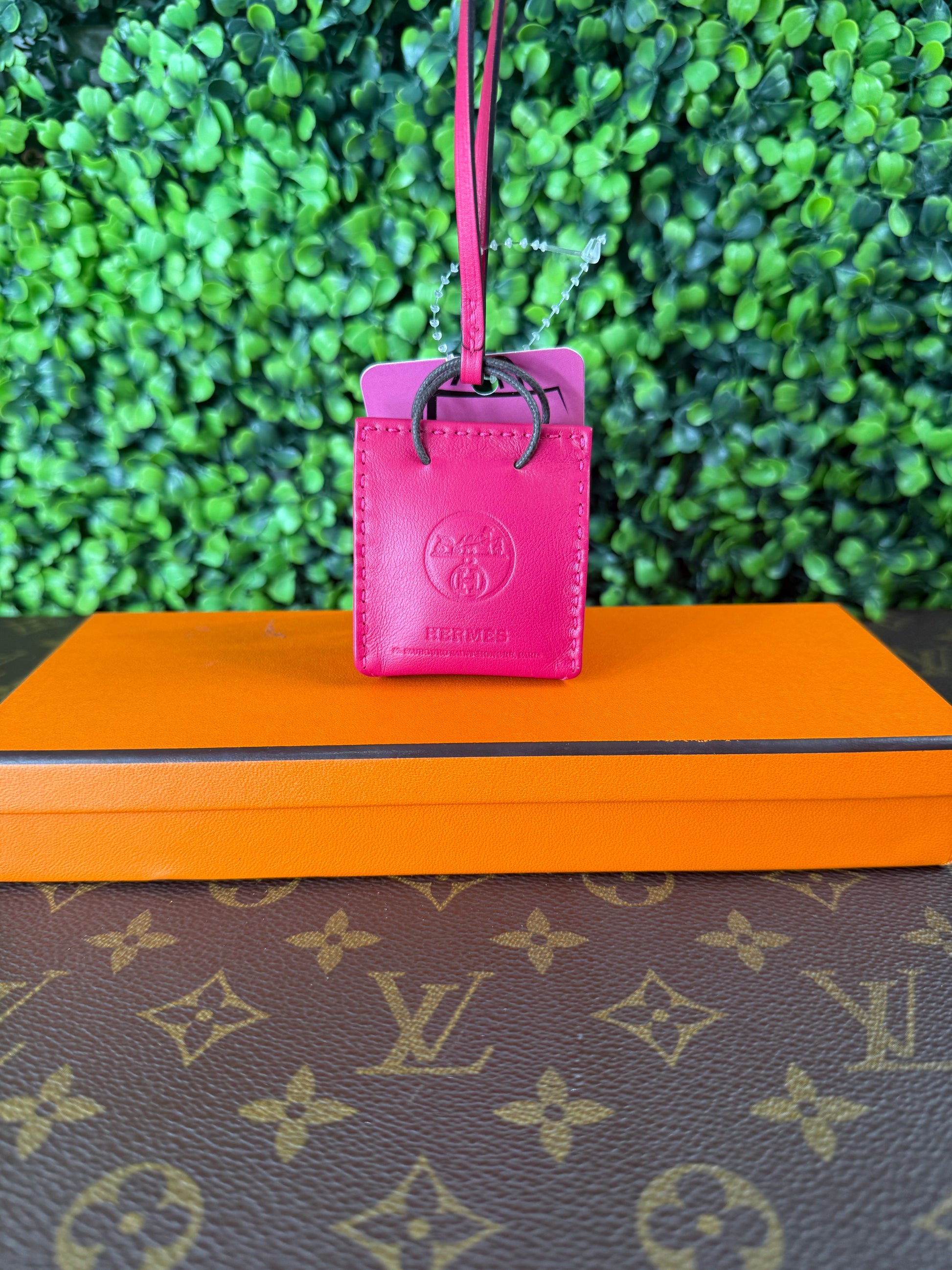 Hermes Rose Bag Charm