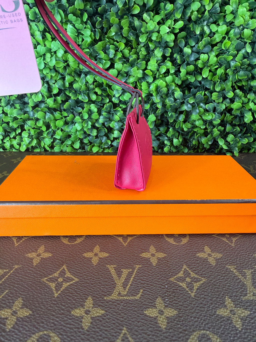 Hermes Rose Bag Charm