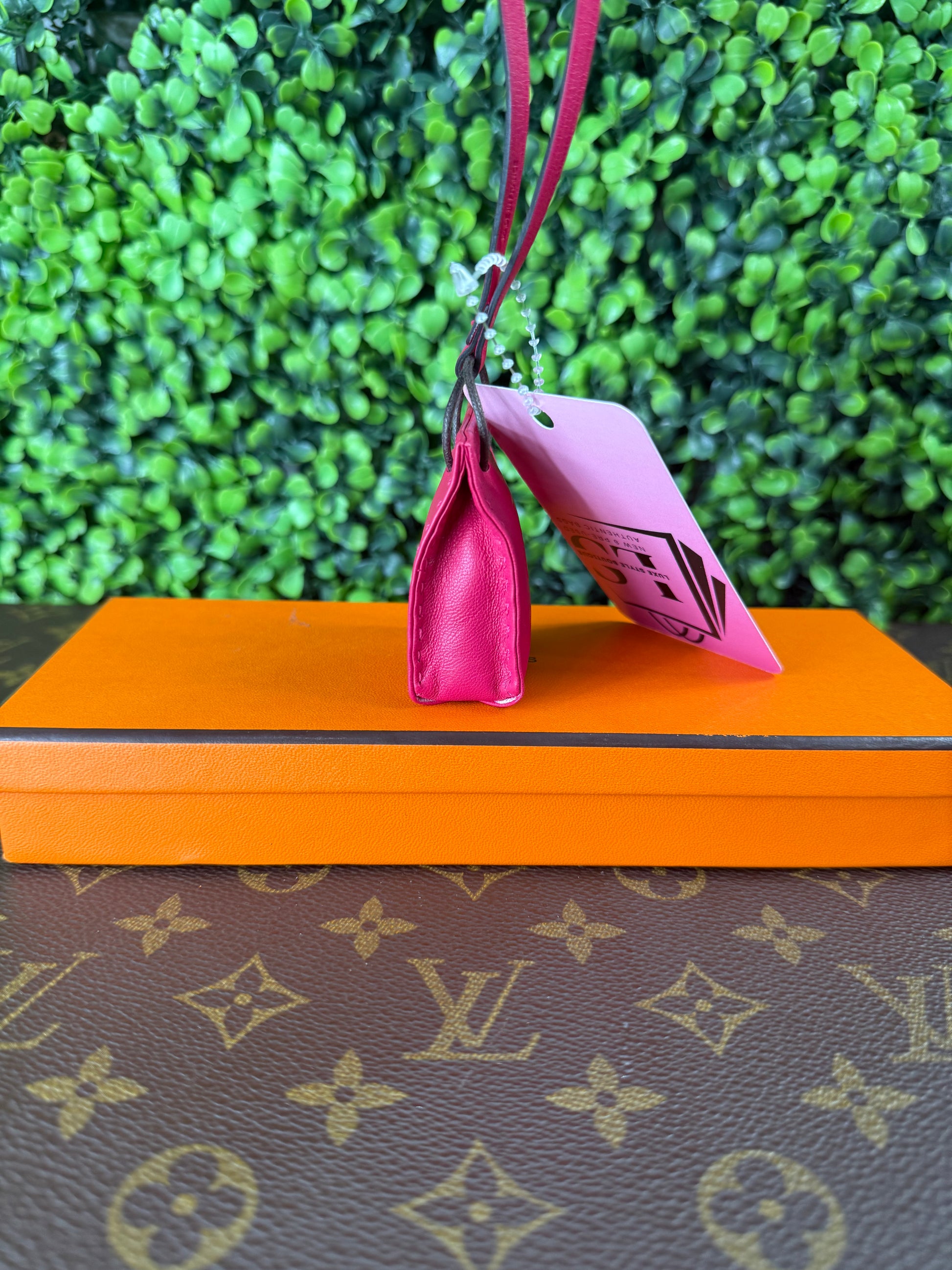 Hermes Rose Bag Charm