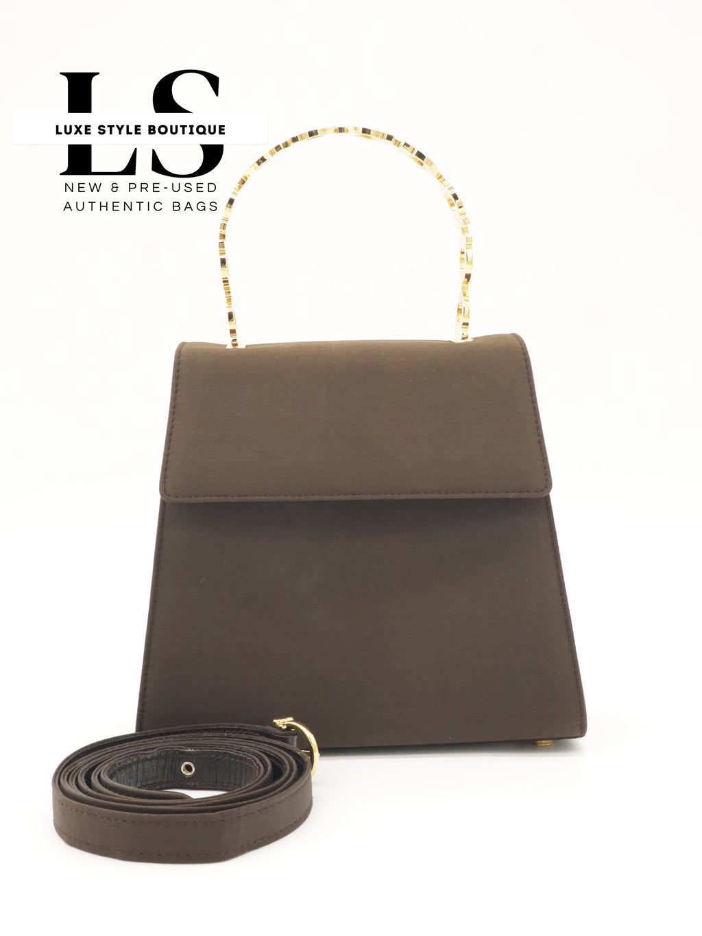 Salvatore Ferragamo Vala Two-Way Suede Handbag
