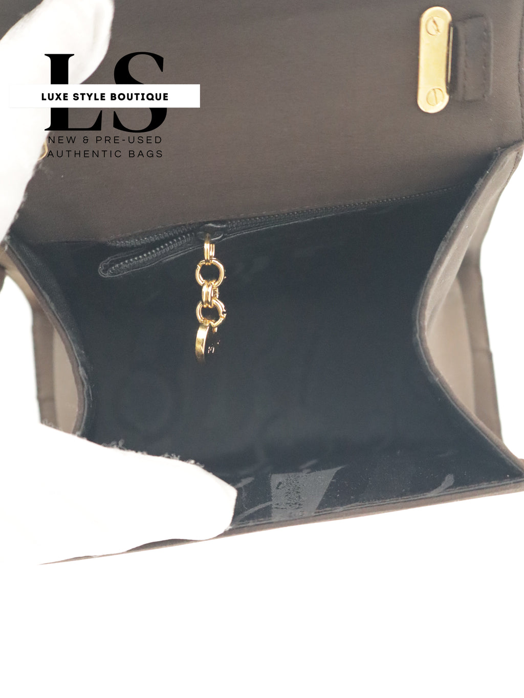 Salvatore Ferragamo Vala Two-Way Suede Handbag