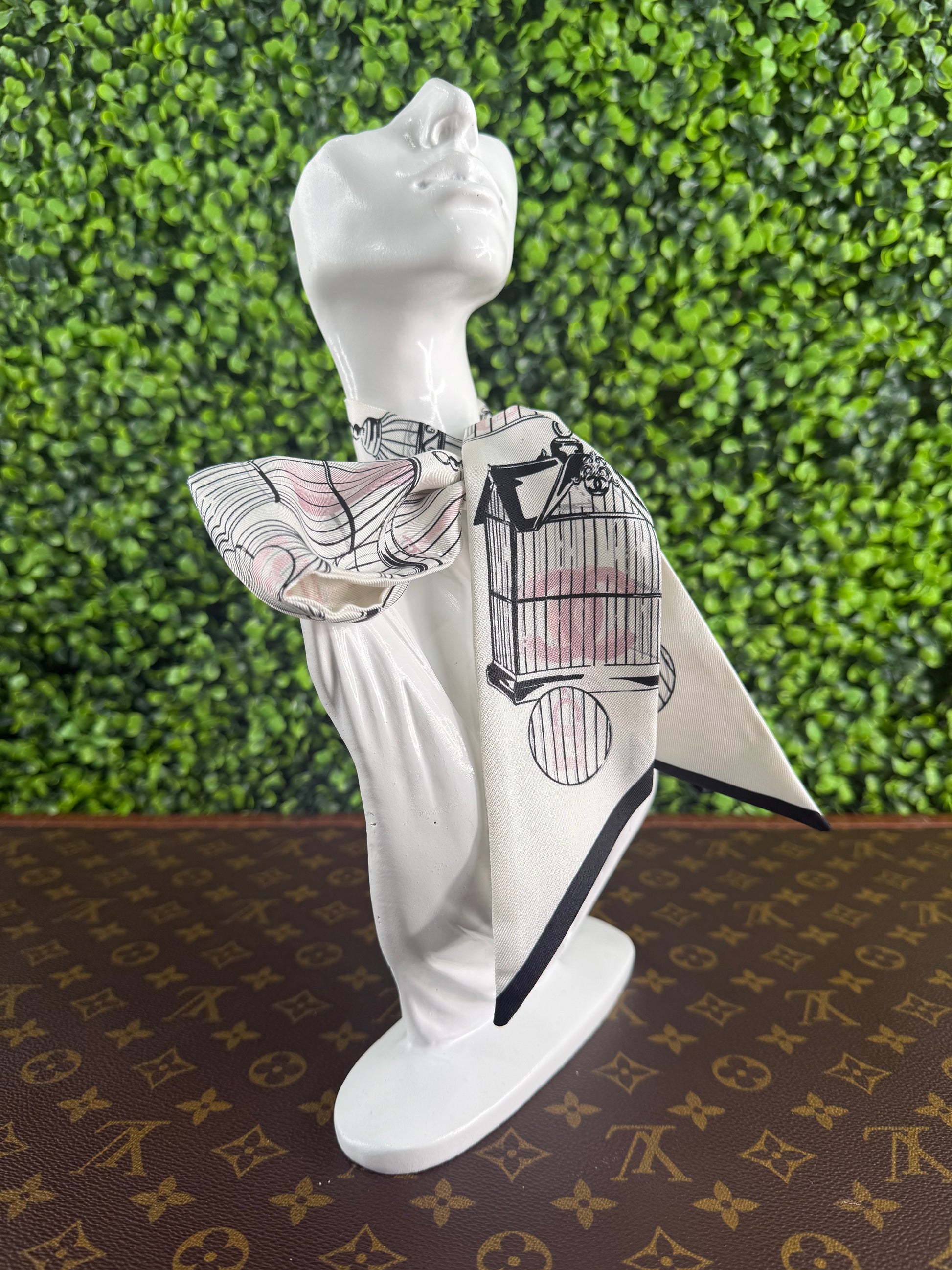 Chanel Slim Bandeau White, Pink, & Black.