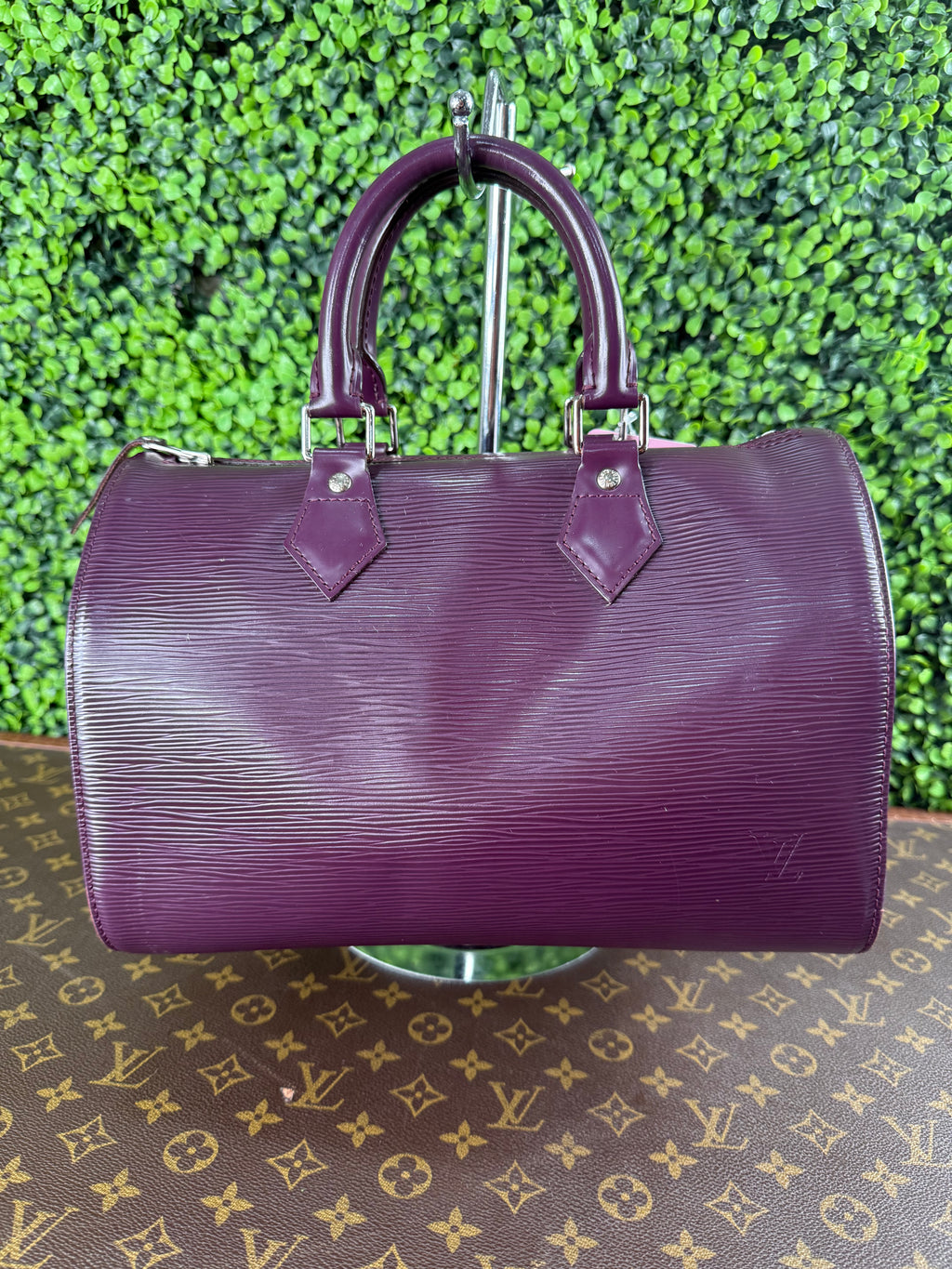 Louis Vuitton Speedy 25 Epi Purple