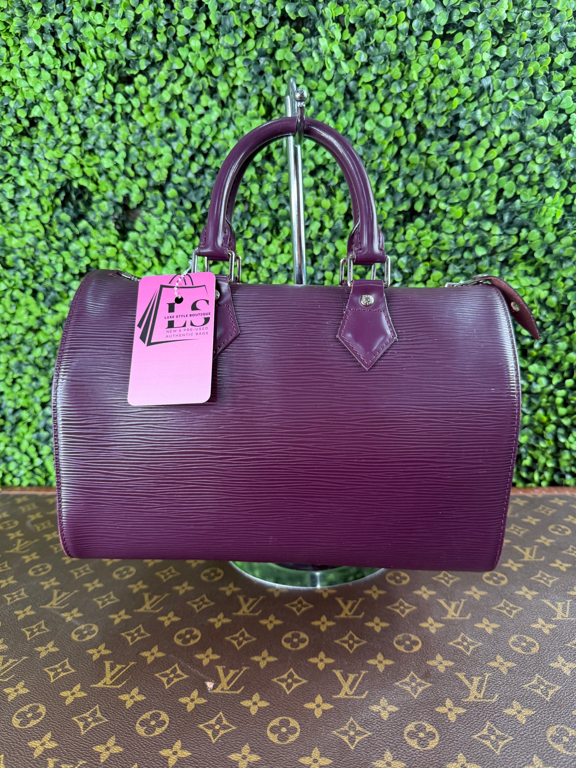 Louis Vuitton Speedy 25 Epi Purple