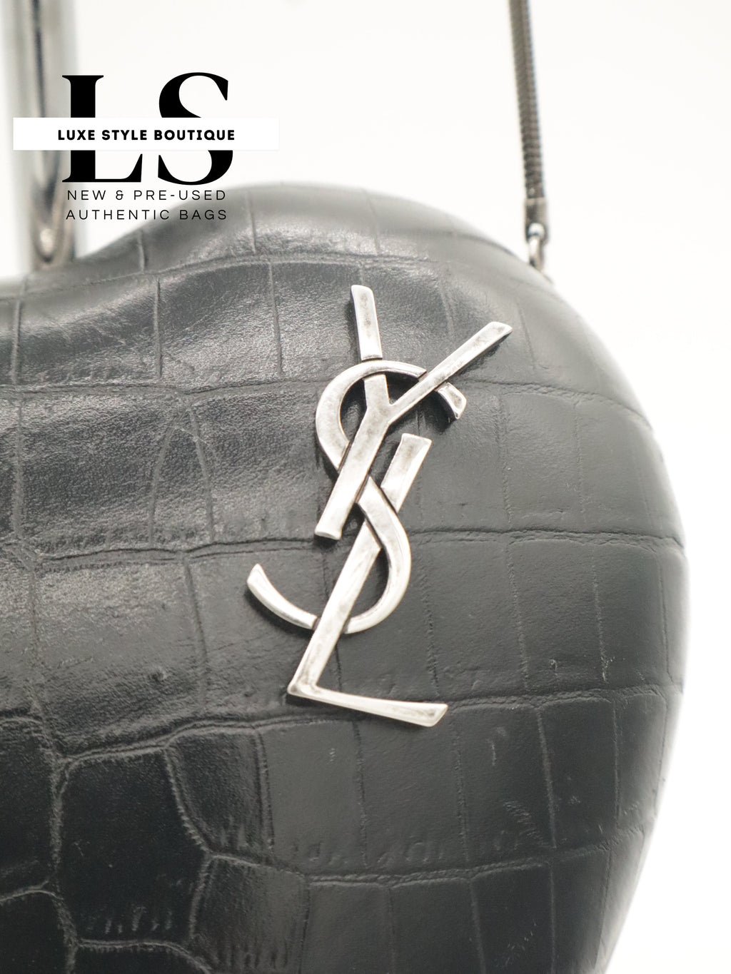 YSL Leather "Love Box" Crossbody Bag